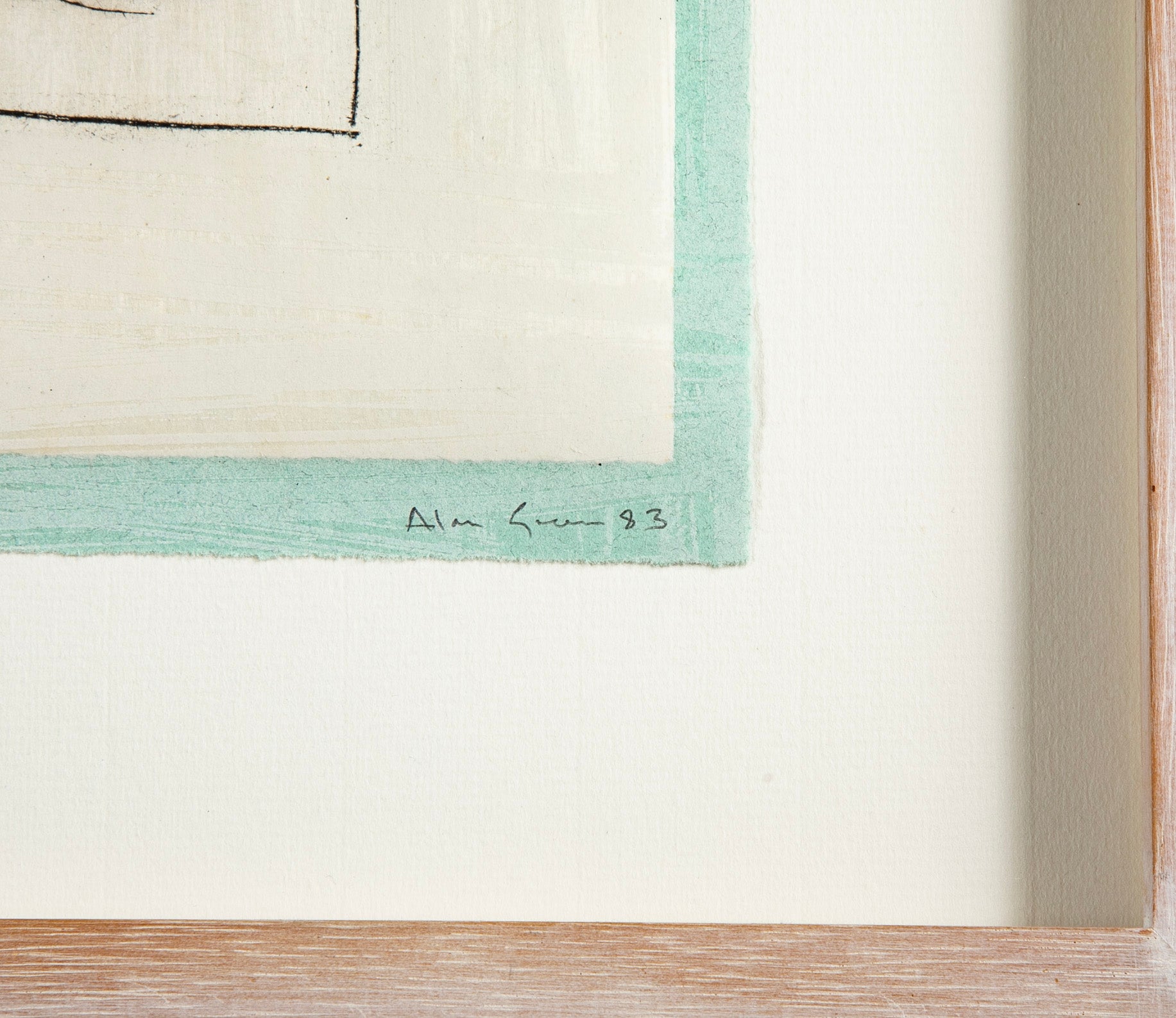 "Framed Image # 5" AP Lithograph by British Artist Alan Green