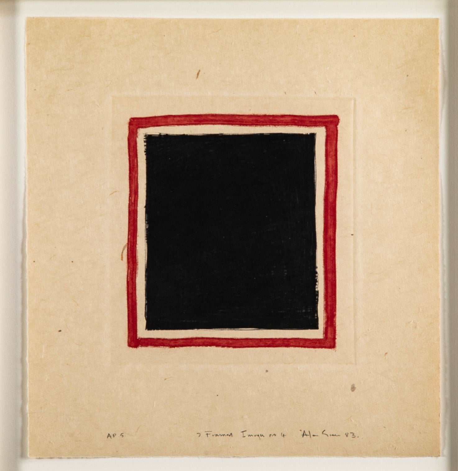 "Framed Image # 4" AP Lithograph by British Artist Alan Green