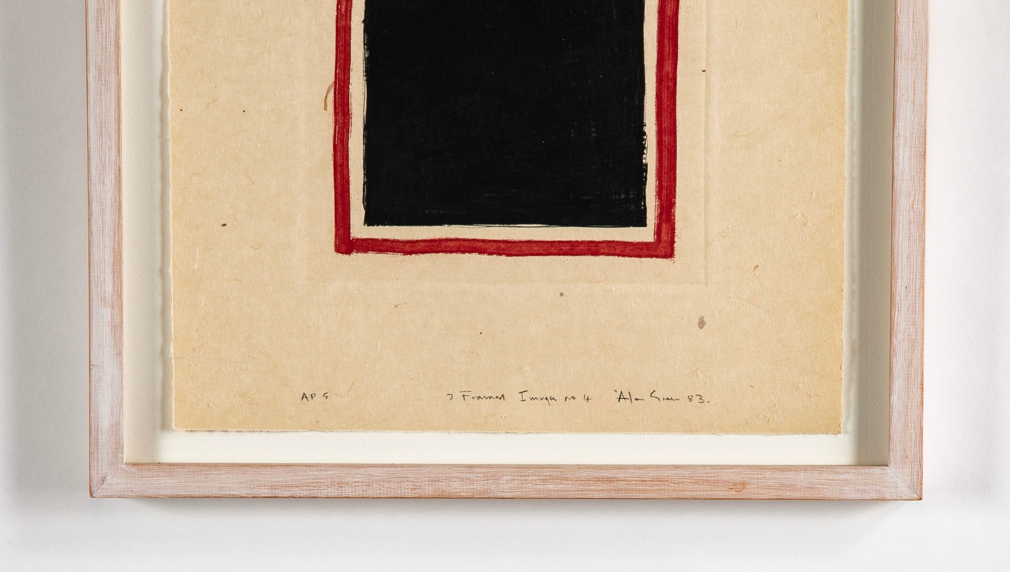 "Framed Image # 4" AP Lithograph by British Artist Alan Green
