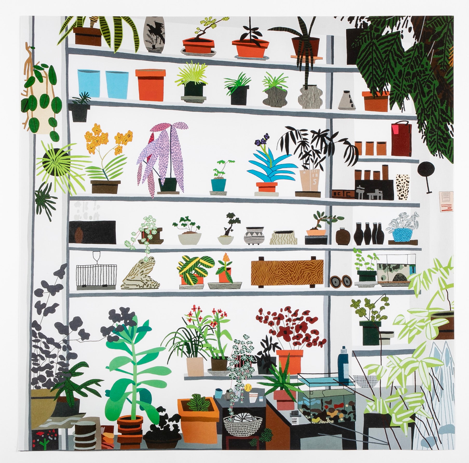 Jonas Wood Large Shelf Still Life Offset Lithograph