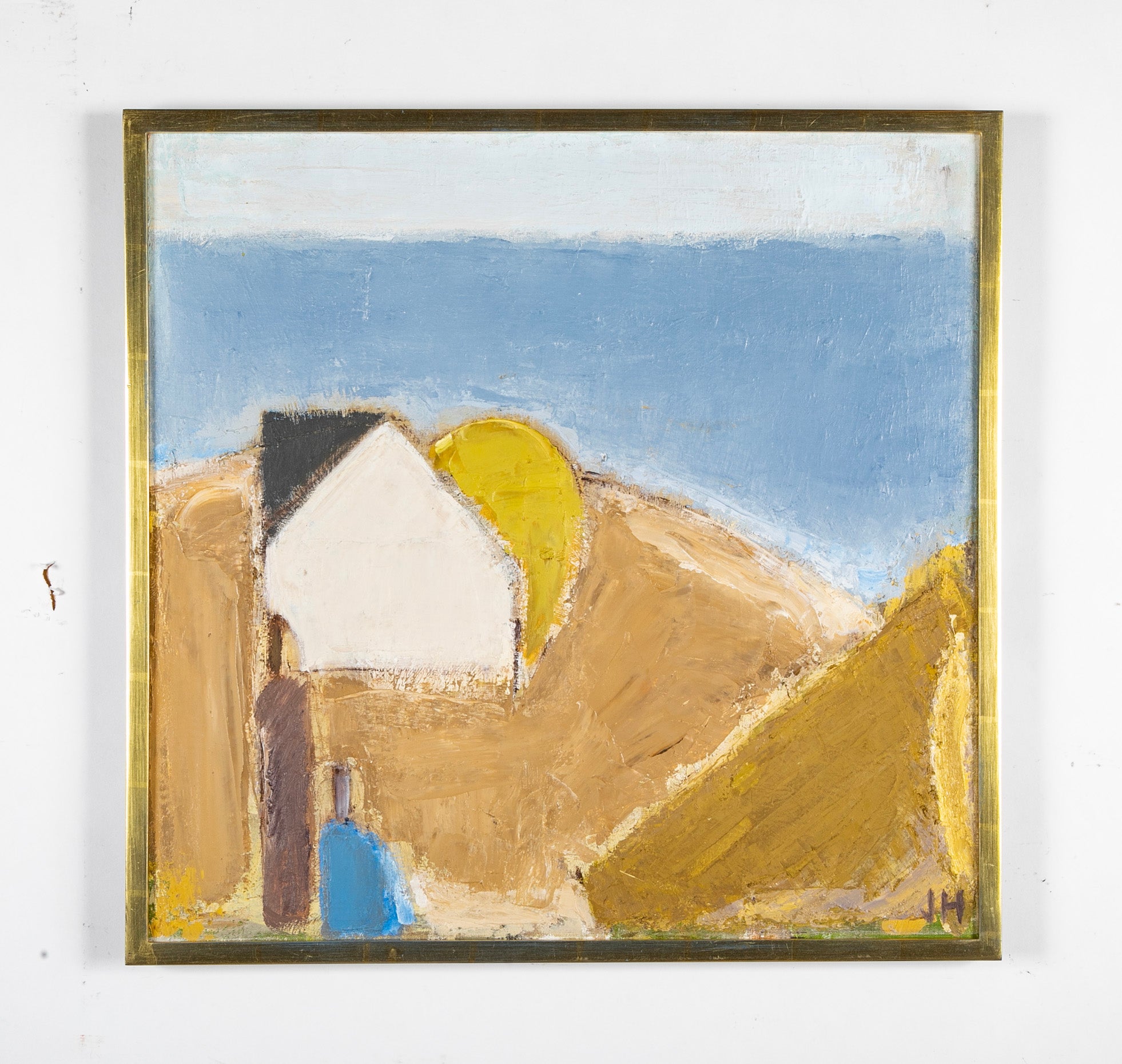 Johannes Hofmeister Oil on Canvas of Figures in Landscape
