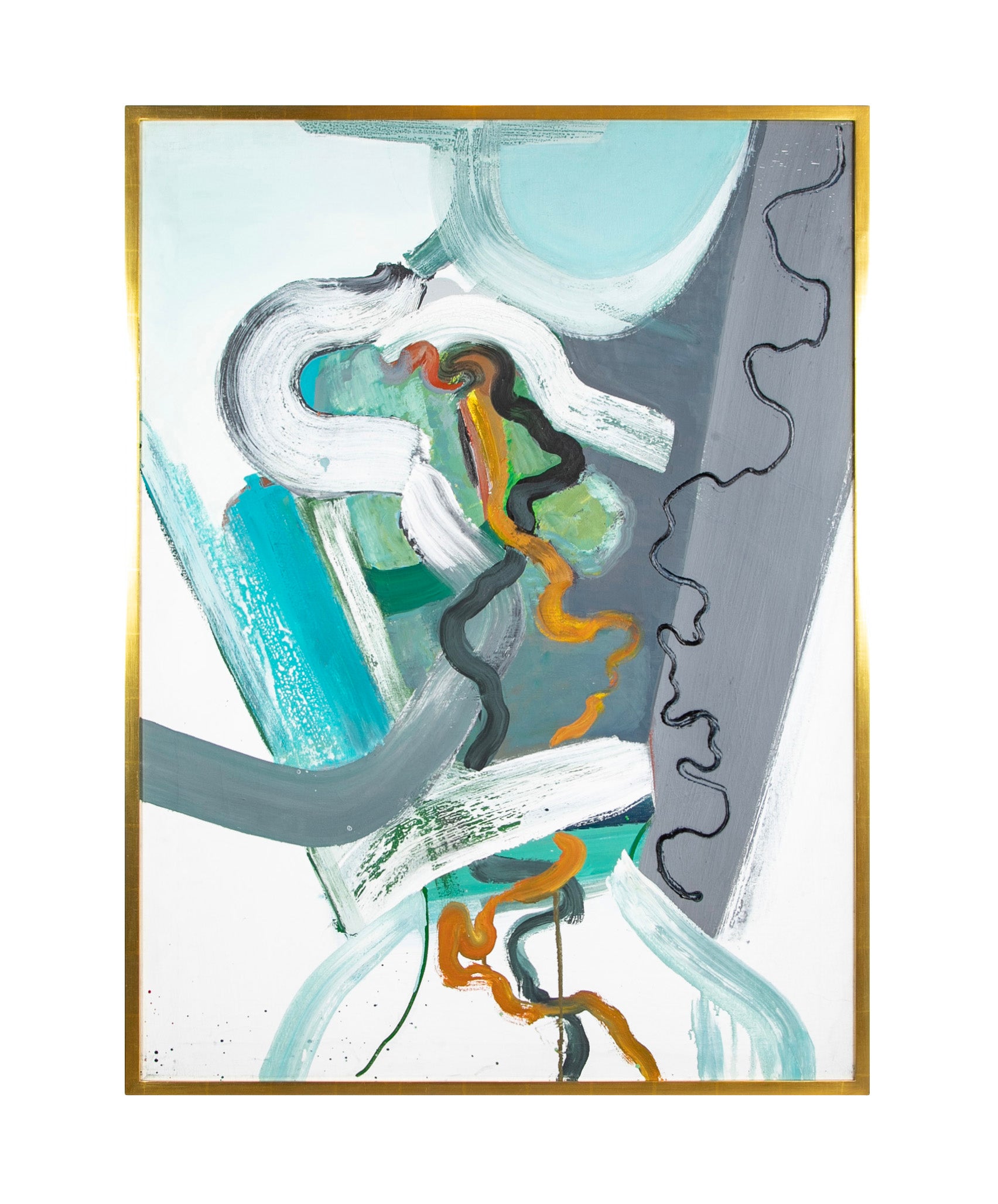 "Line of Lines" Oil on Canvas by Belgian Artist John Fischer