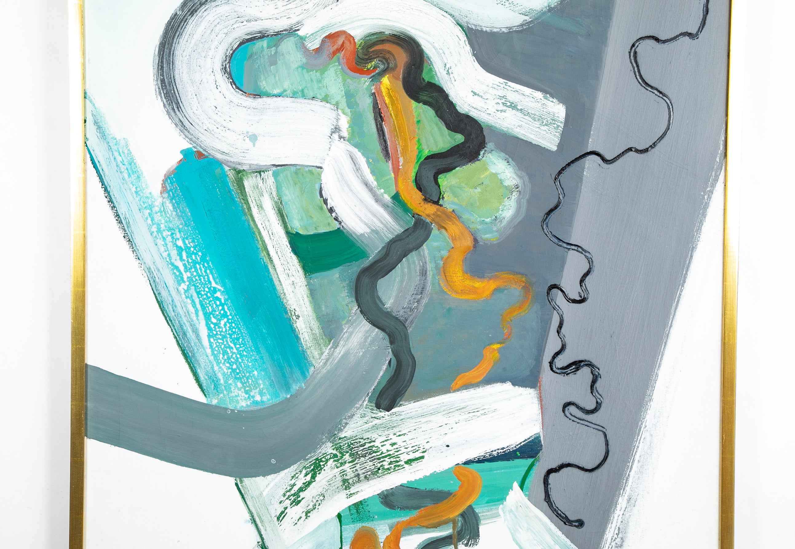 "Line of Lines" Oil on Canvas by Belgian Artist John Fischer