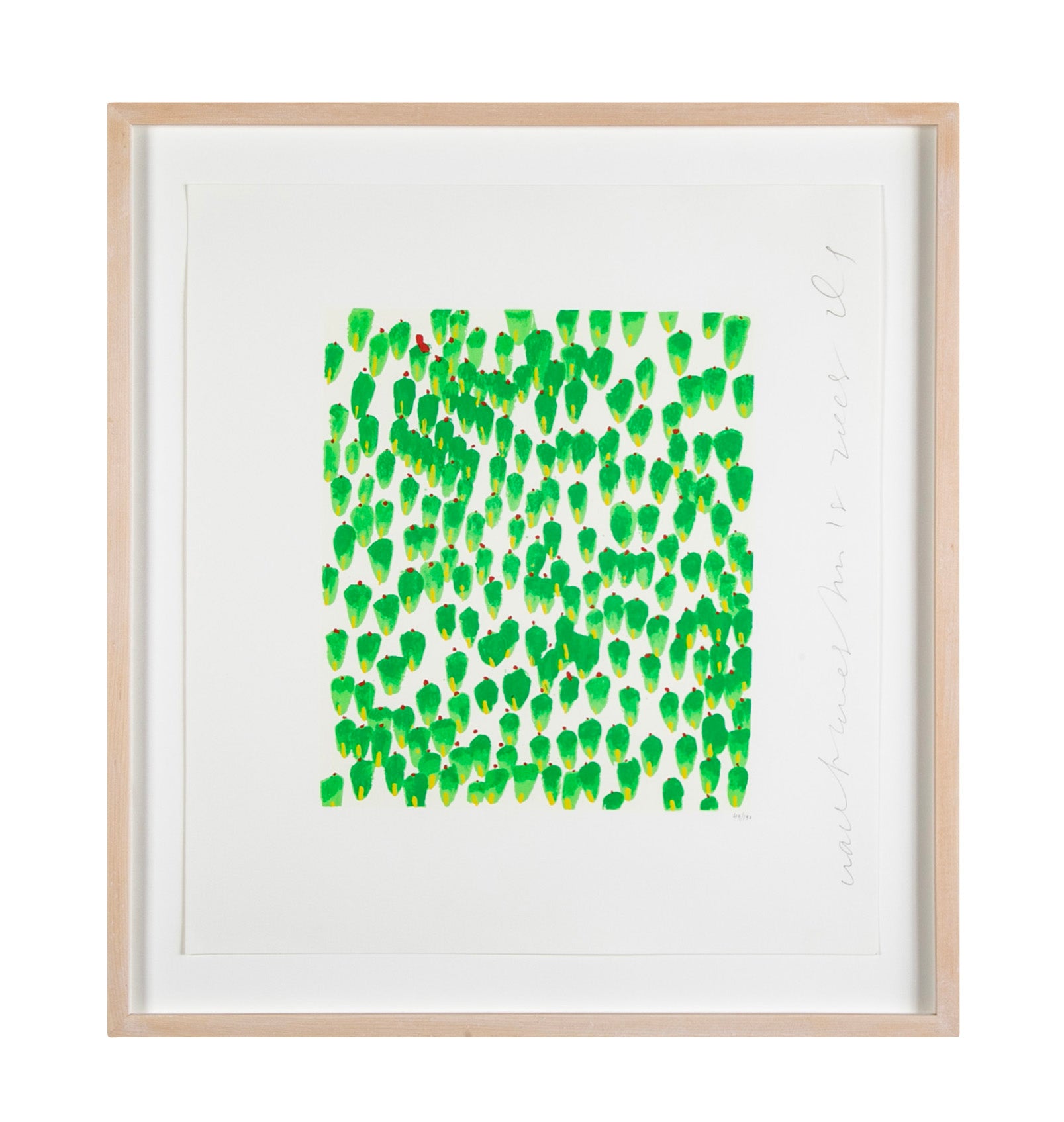 "Wallflowers" Serigraph of Flowers by Donald Sultan