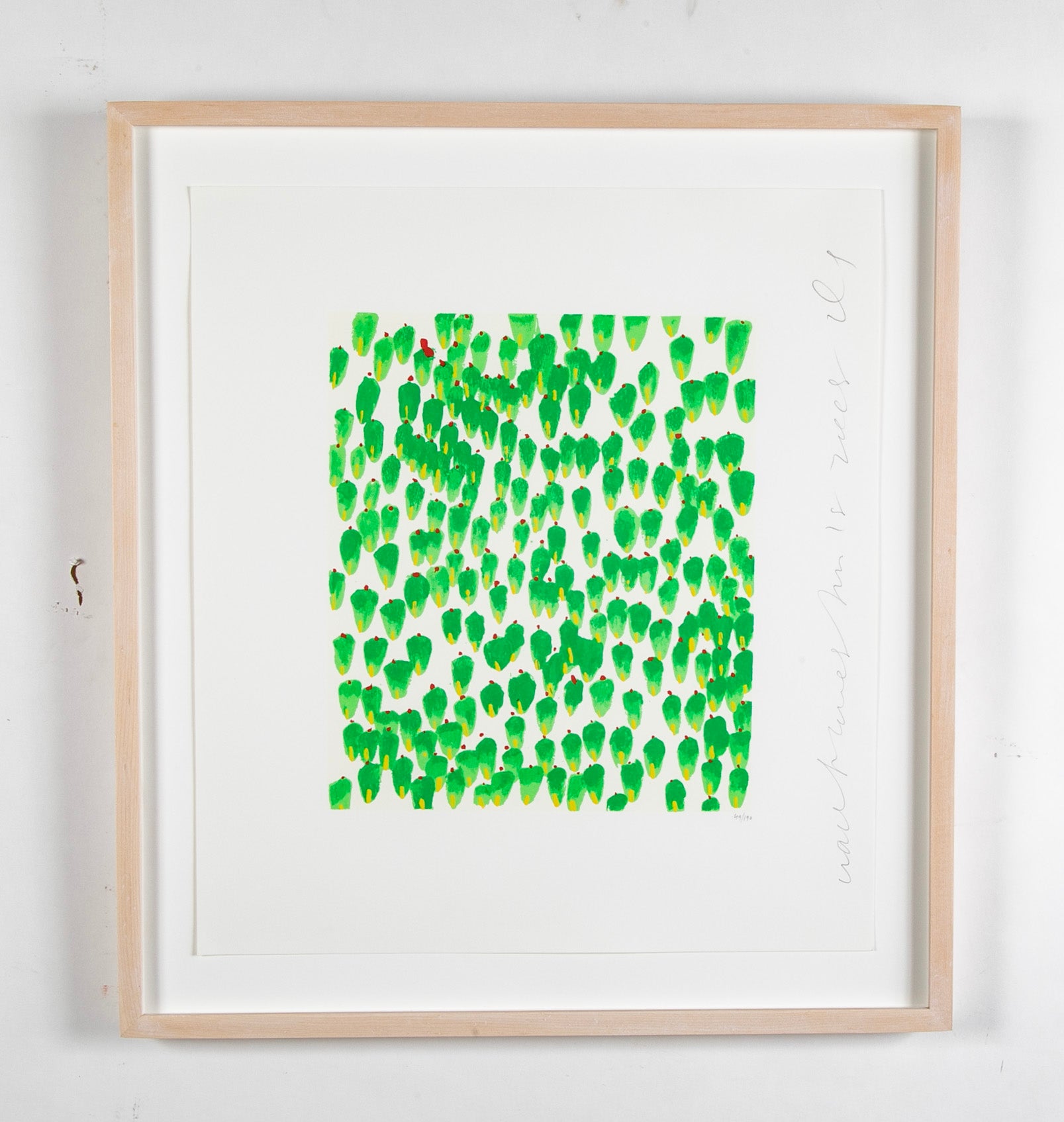 "Wallflowers" Serigraph of Flowers by Donald Sultan