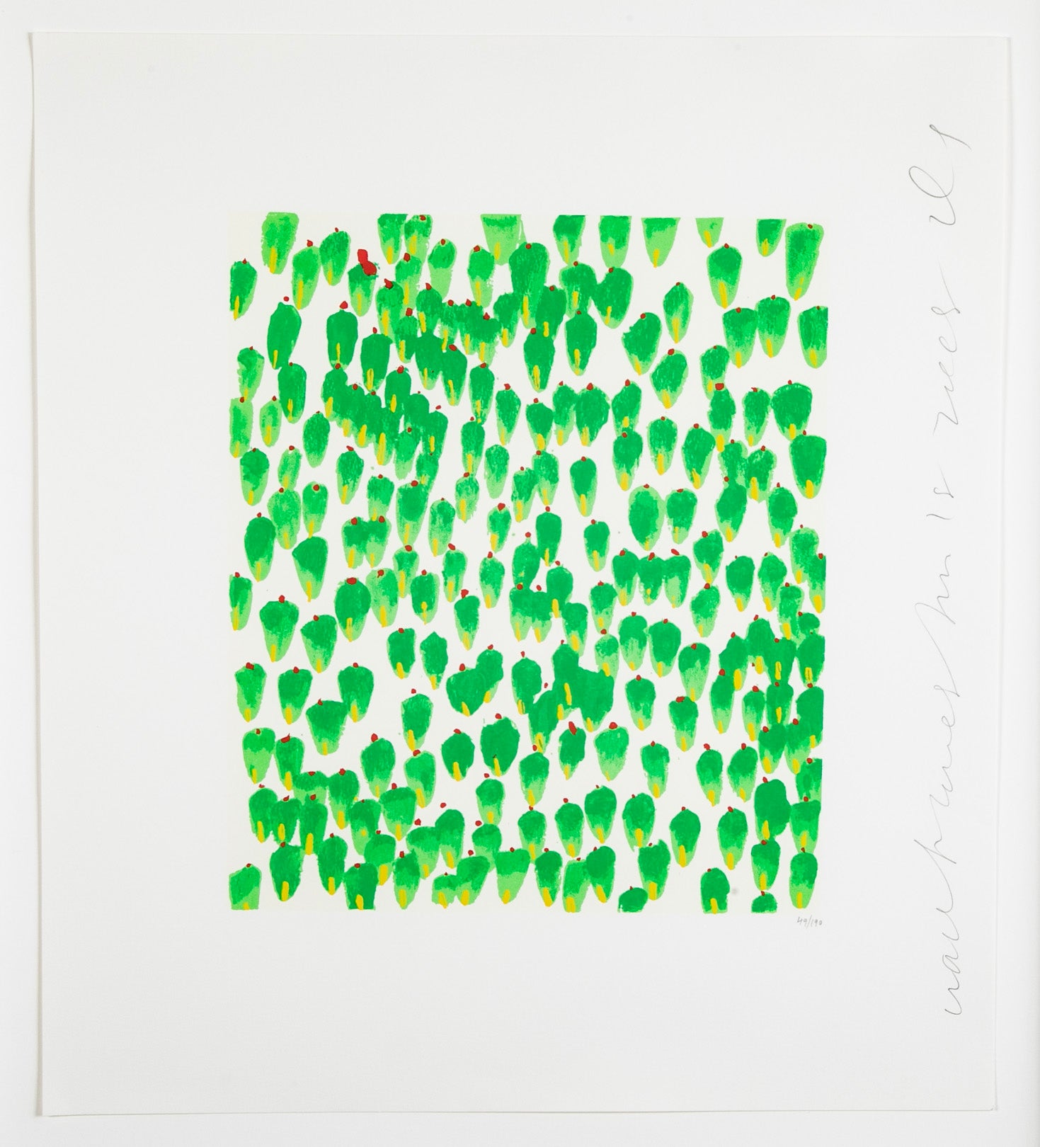 "Wallflowers" Serigraph of Flowers by Donald Sultan
