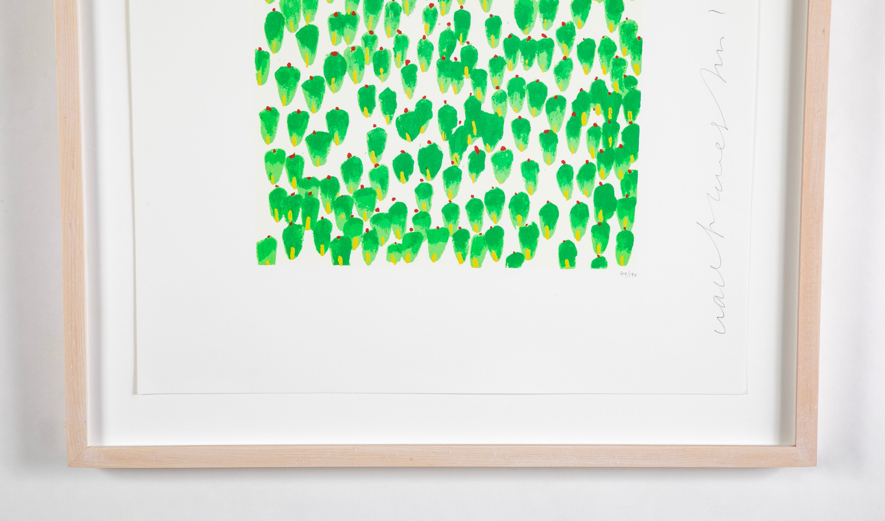 "Wallflowers" Serigraph of Flowers by Donald Sultan
