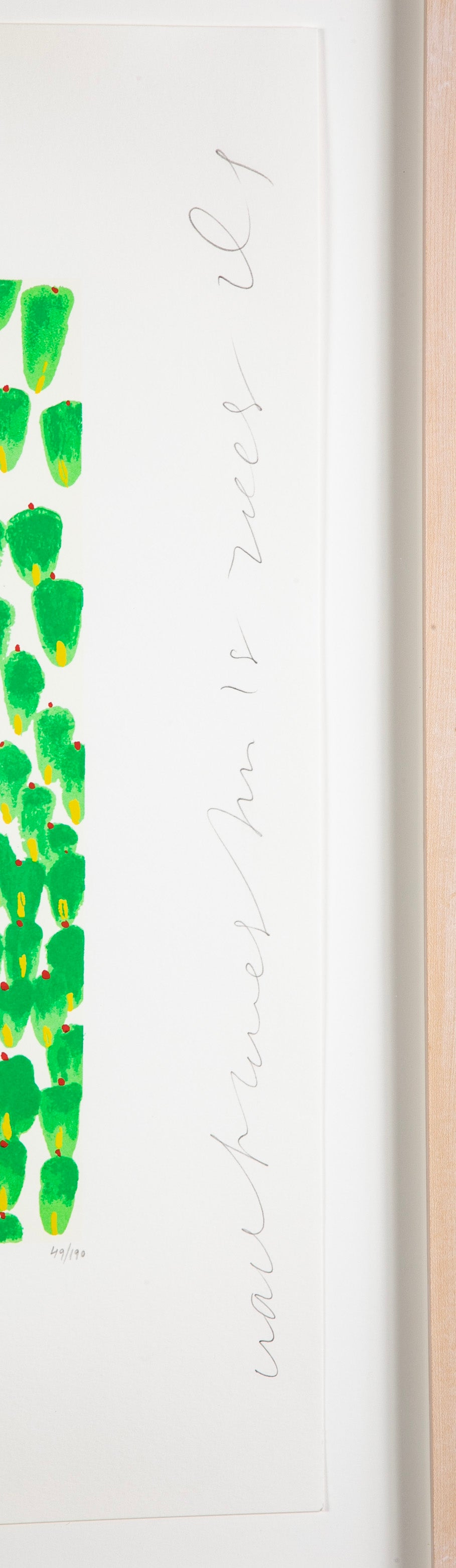 "Wallflowers" Serigraph of Flowers by Donald Sultan