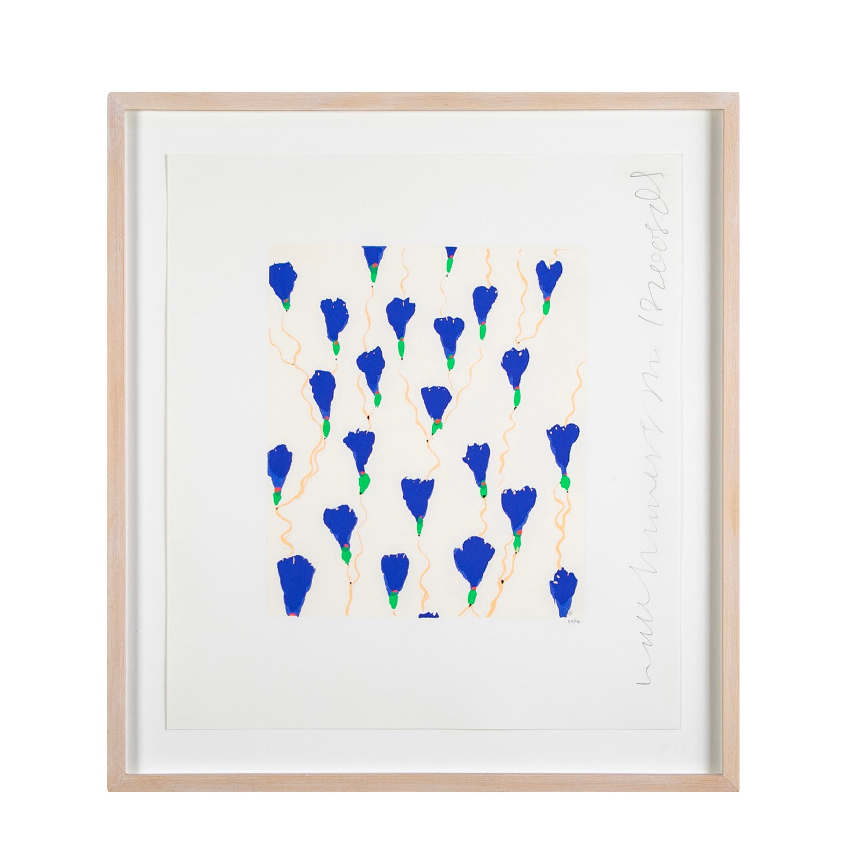 "Wallflowers" Serigraph of Flowers by Donald Sultan