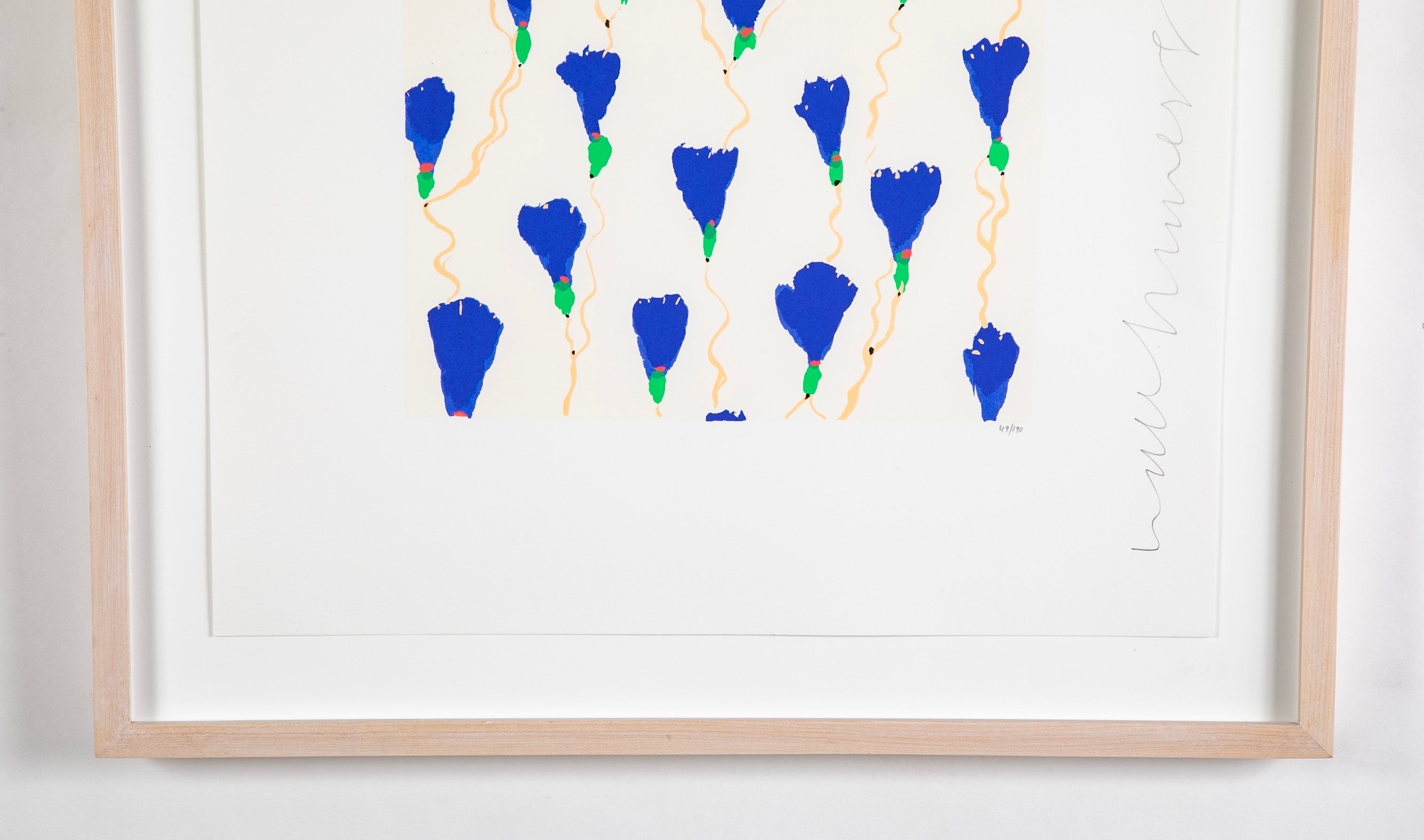 "Wallflowers" Serigraph of Flowers by Donald Sultan