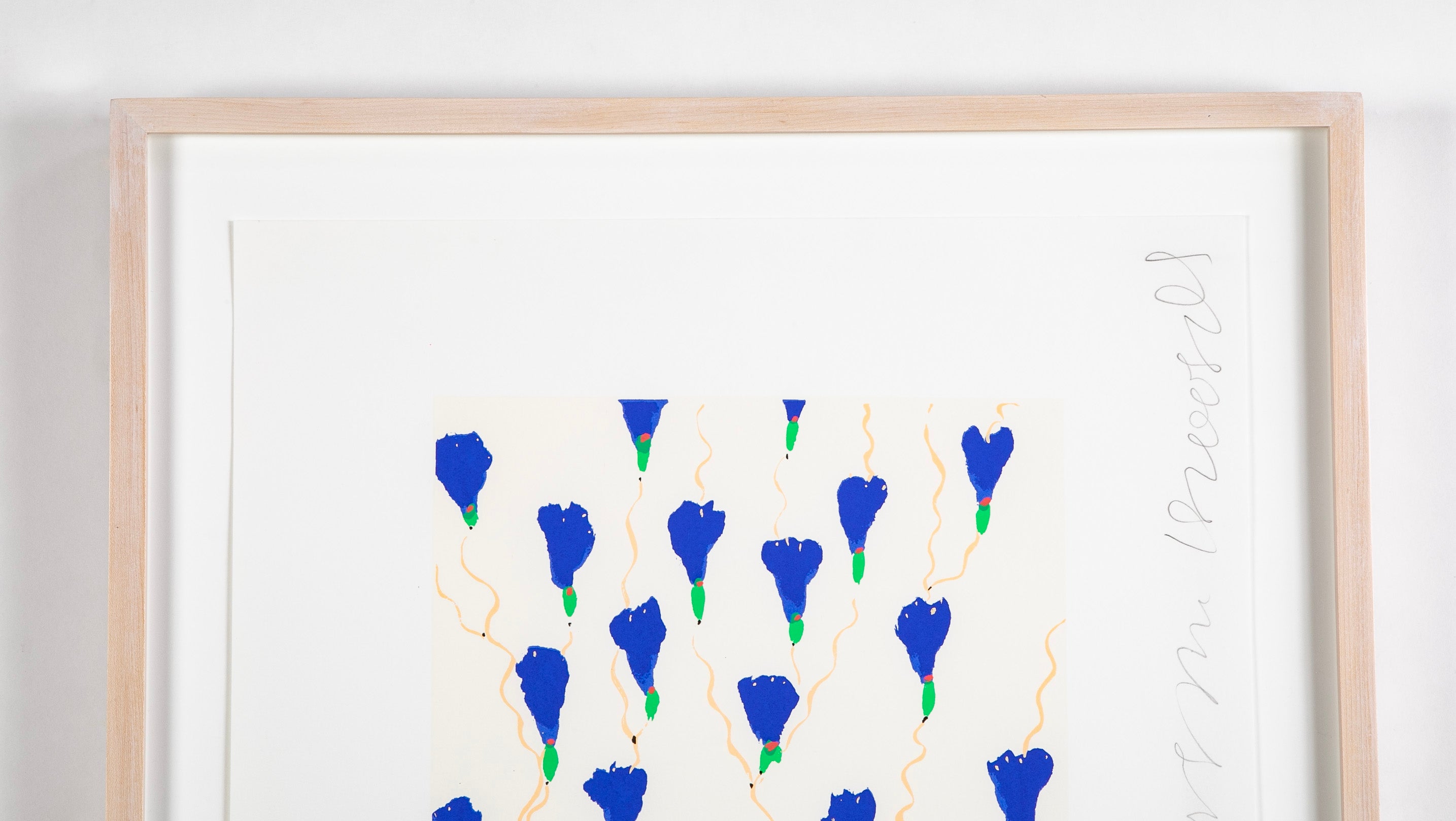 "Wallflowers" Serigraph of Flowers by Donald Sultan