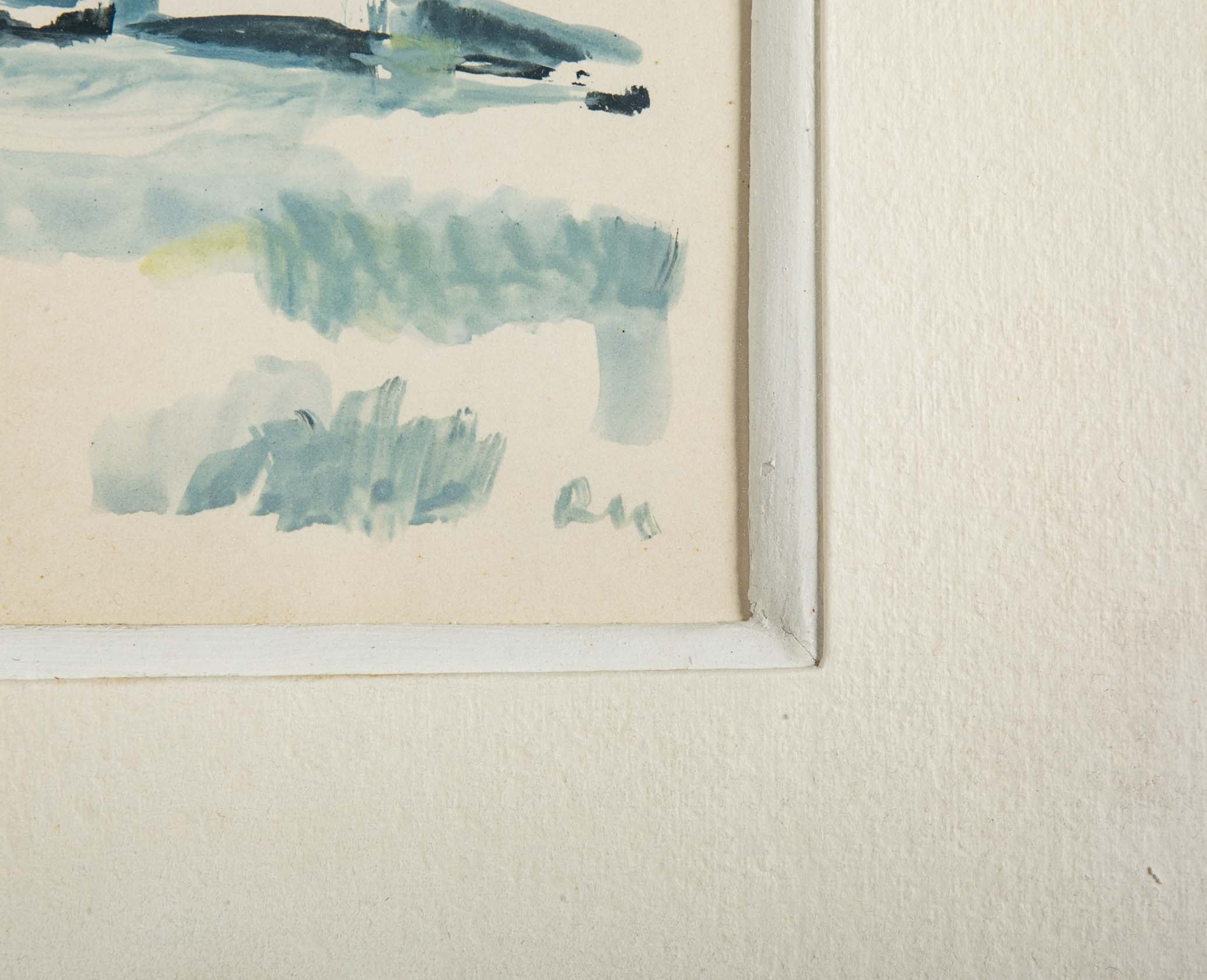 Two Aquarelle & Gouache Landscapes by Roger Muhl