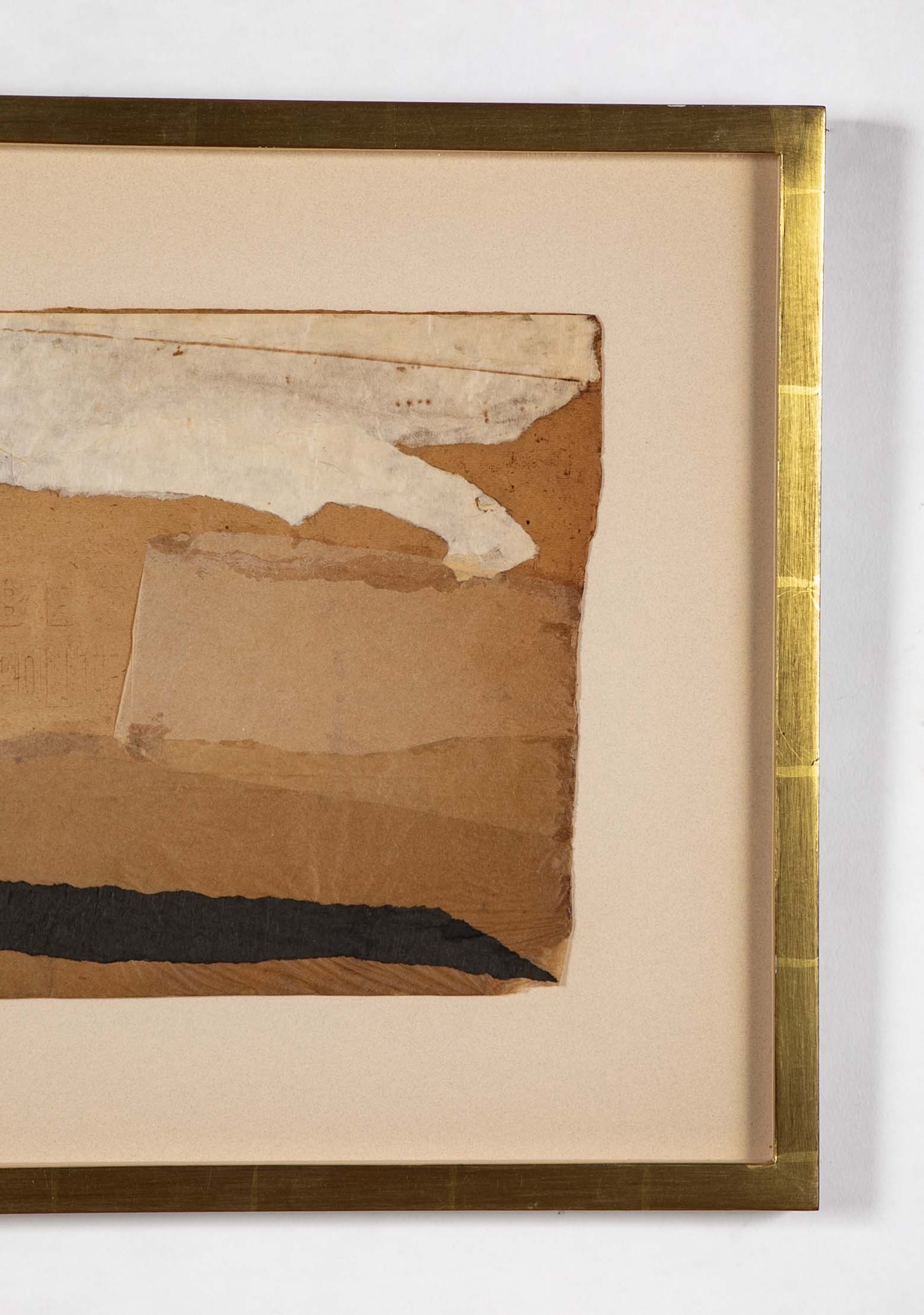 Original Collage by Greek-American Artist Theodore Stamos