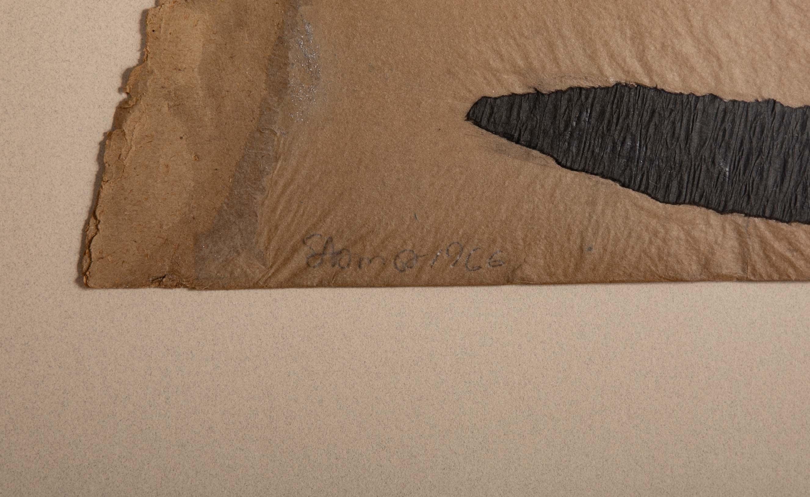 Original Collage by Greek-American Artist Theodore Stamos