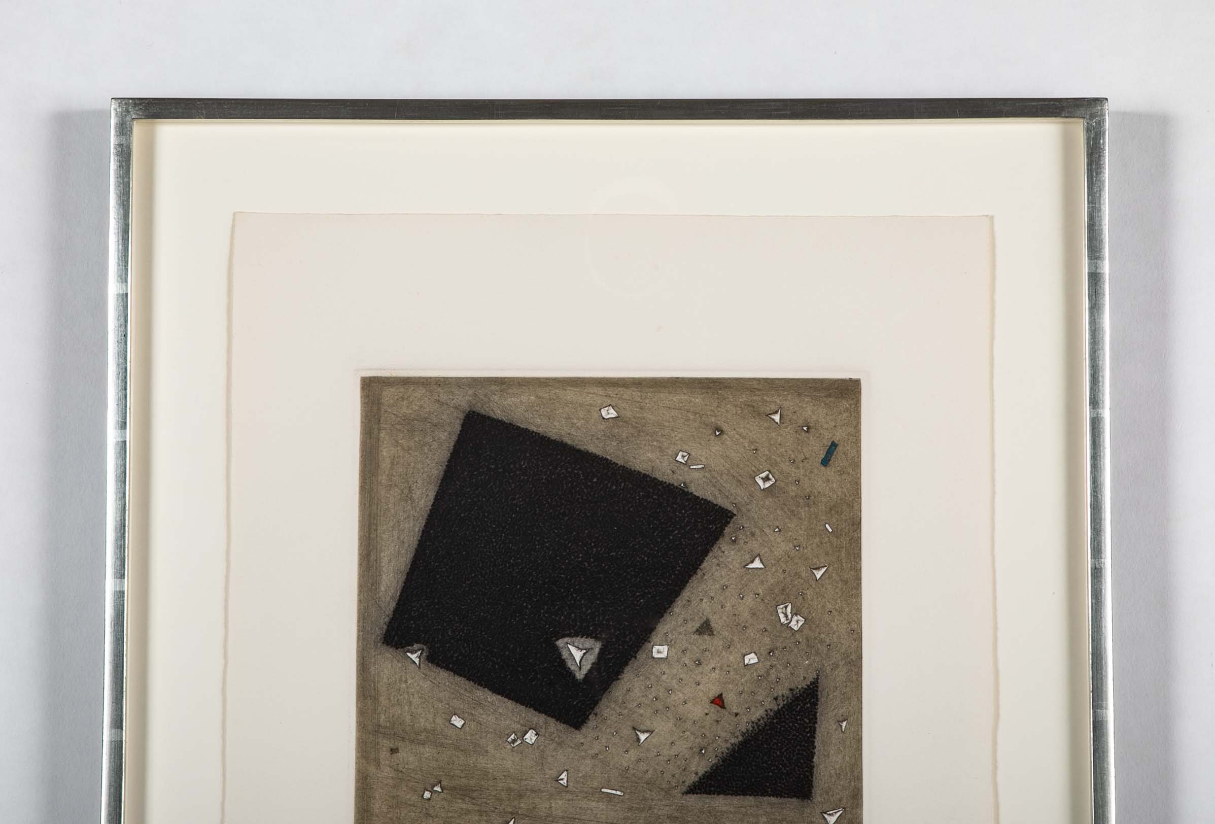 "Rupture, 1990" Etching on Woven Paper by Brazilian Arthur Luiz Piza