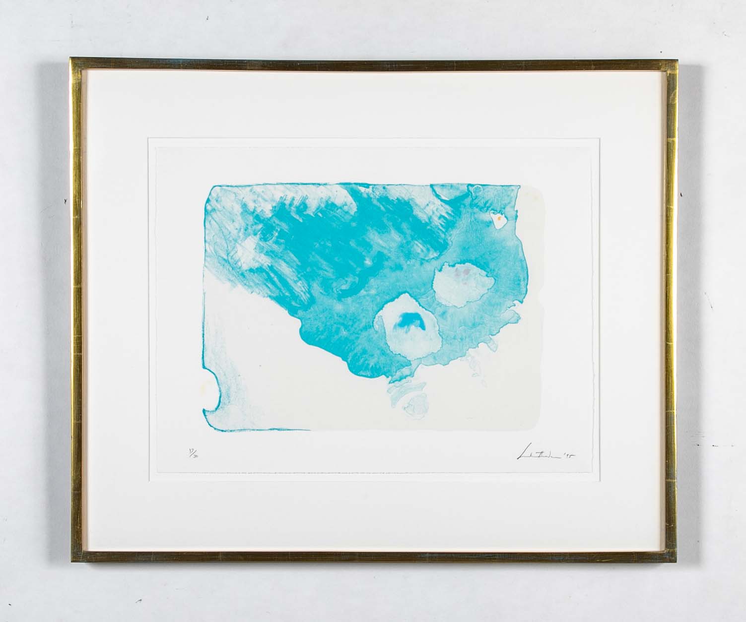 "Reflection VII" Color Lithograph by Helen Frankenthaler