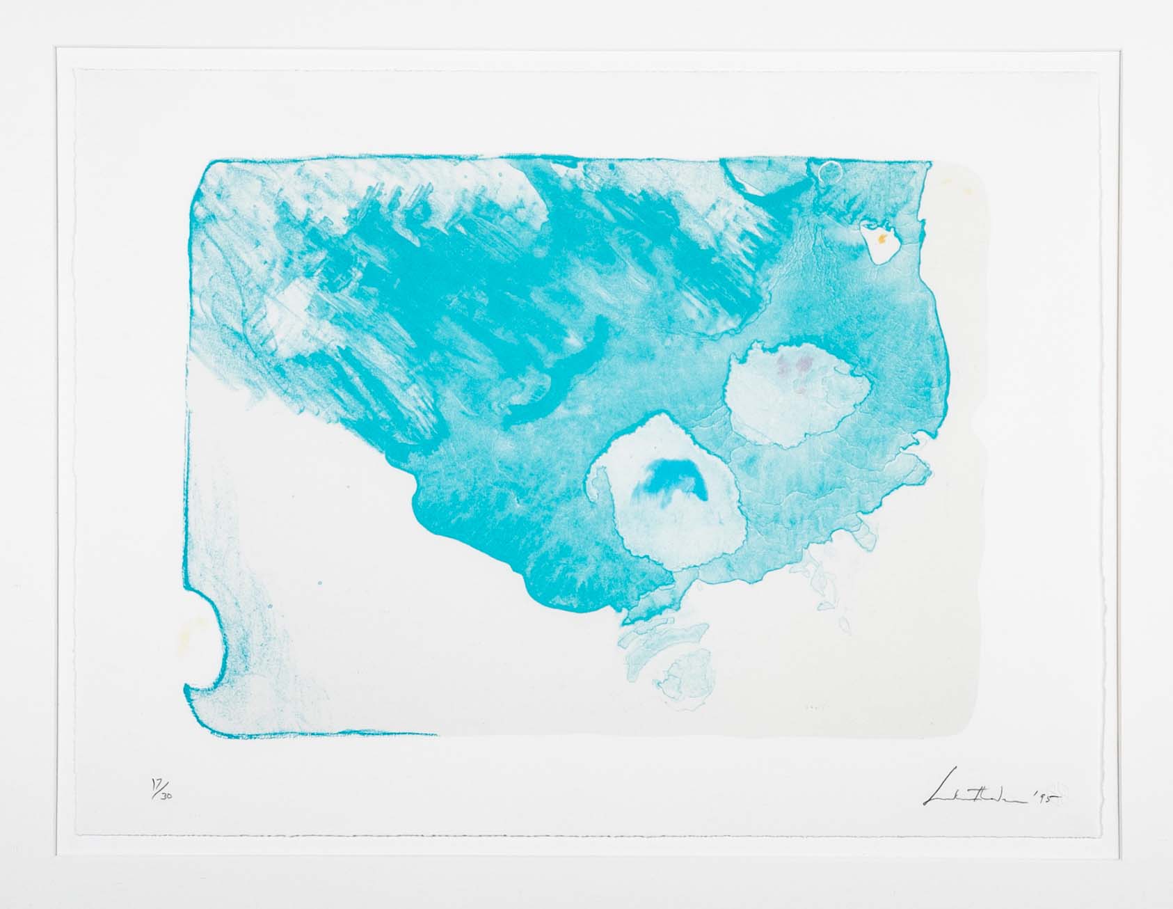 "Reflection VII" Color Lithograph by Helen Frankenthaler