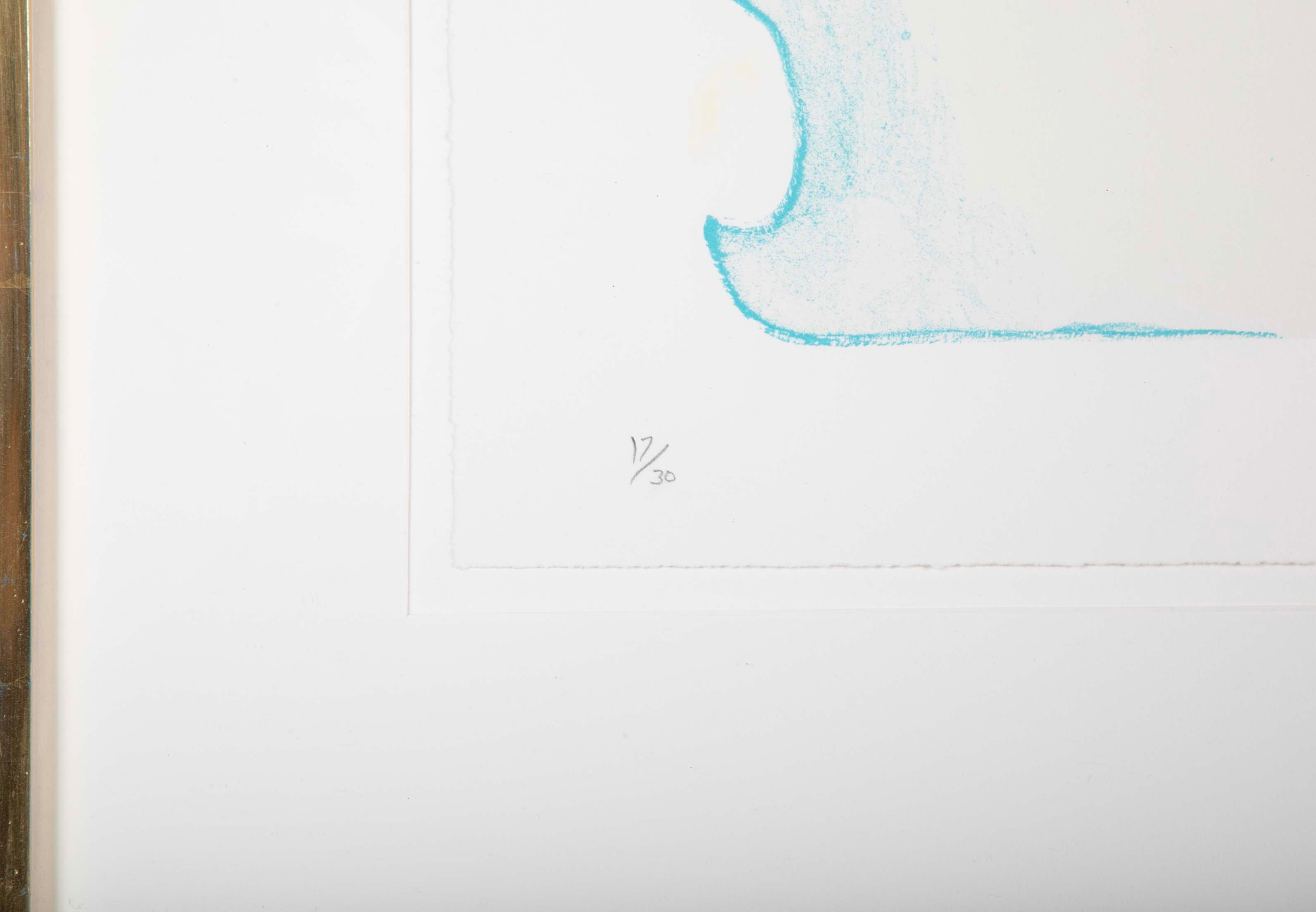 "Reflection VII" Color Lithograph by Helen Frankenthaler