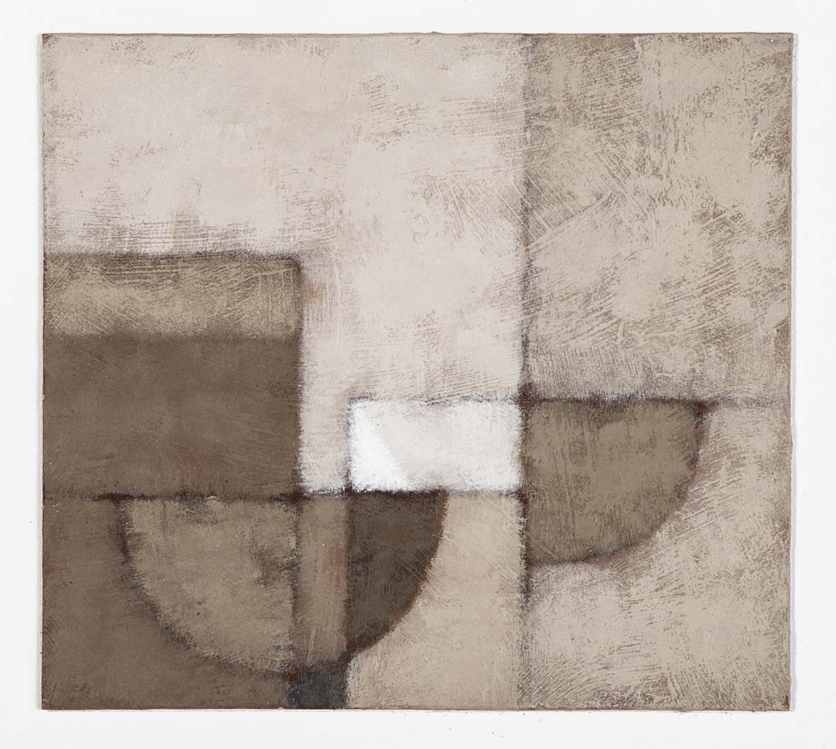 Terry Whybrow "Painting 1410" Oil on Cardboard from The Harbour Series
