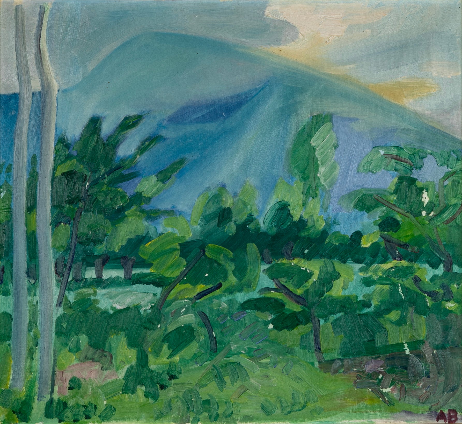 "Marlia Prov de Luca" Oil on Canvas by Danish Artist Axel Bentzen