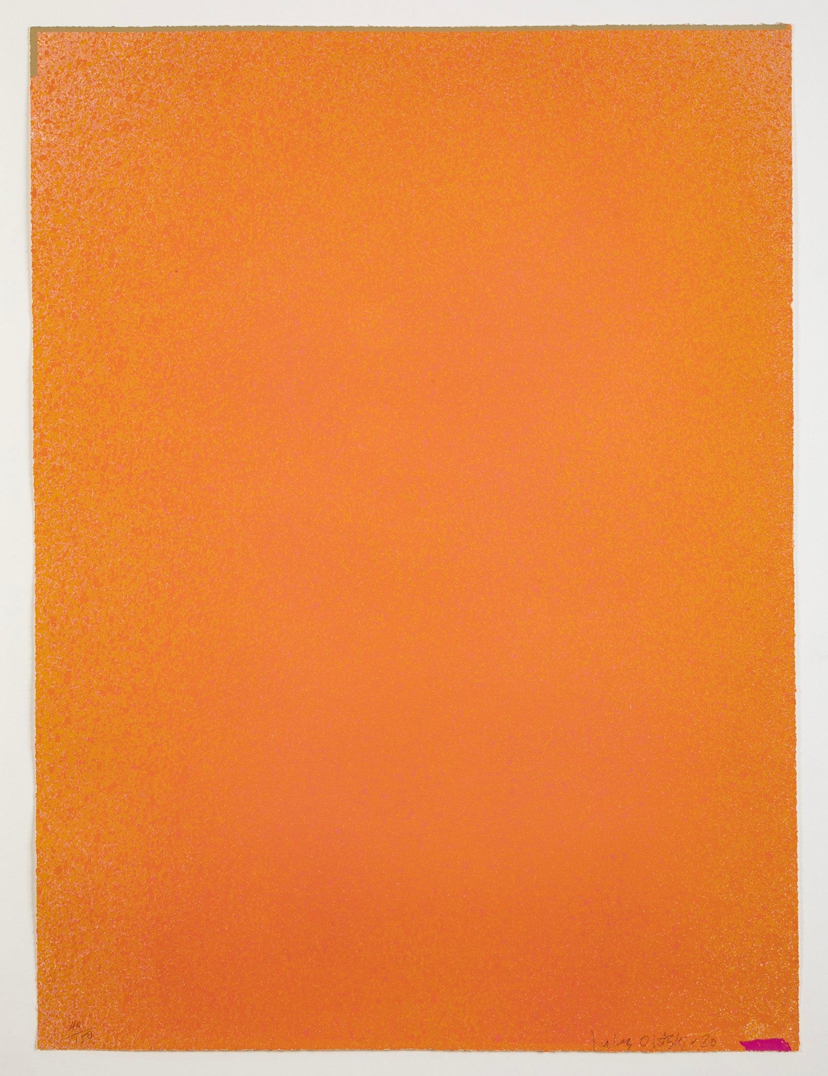 Jules Olitski "Magenta / Orange with Tan" from "Graphics Suite # 1"