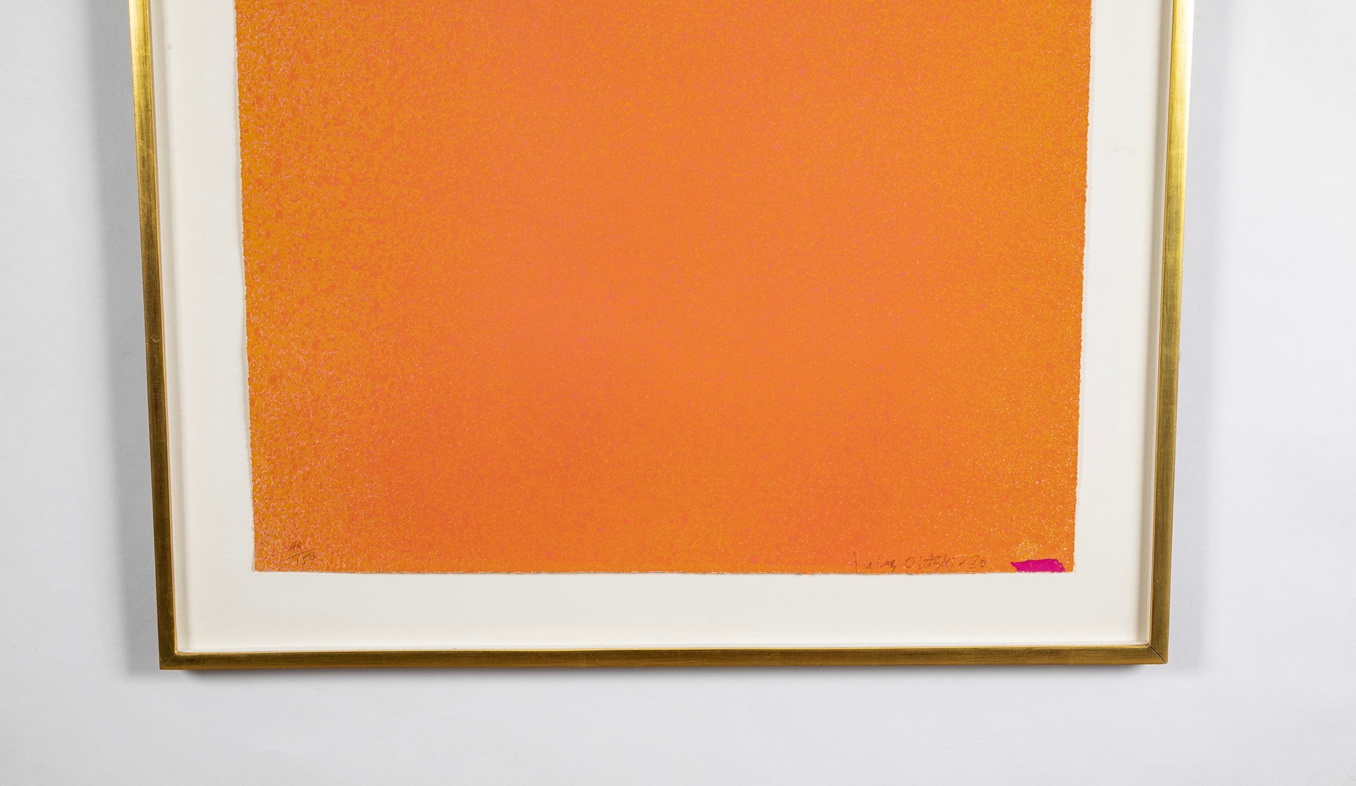 Jules Olitski "Magenta / Orange with Tan" from "Graphics Suite # 1"