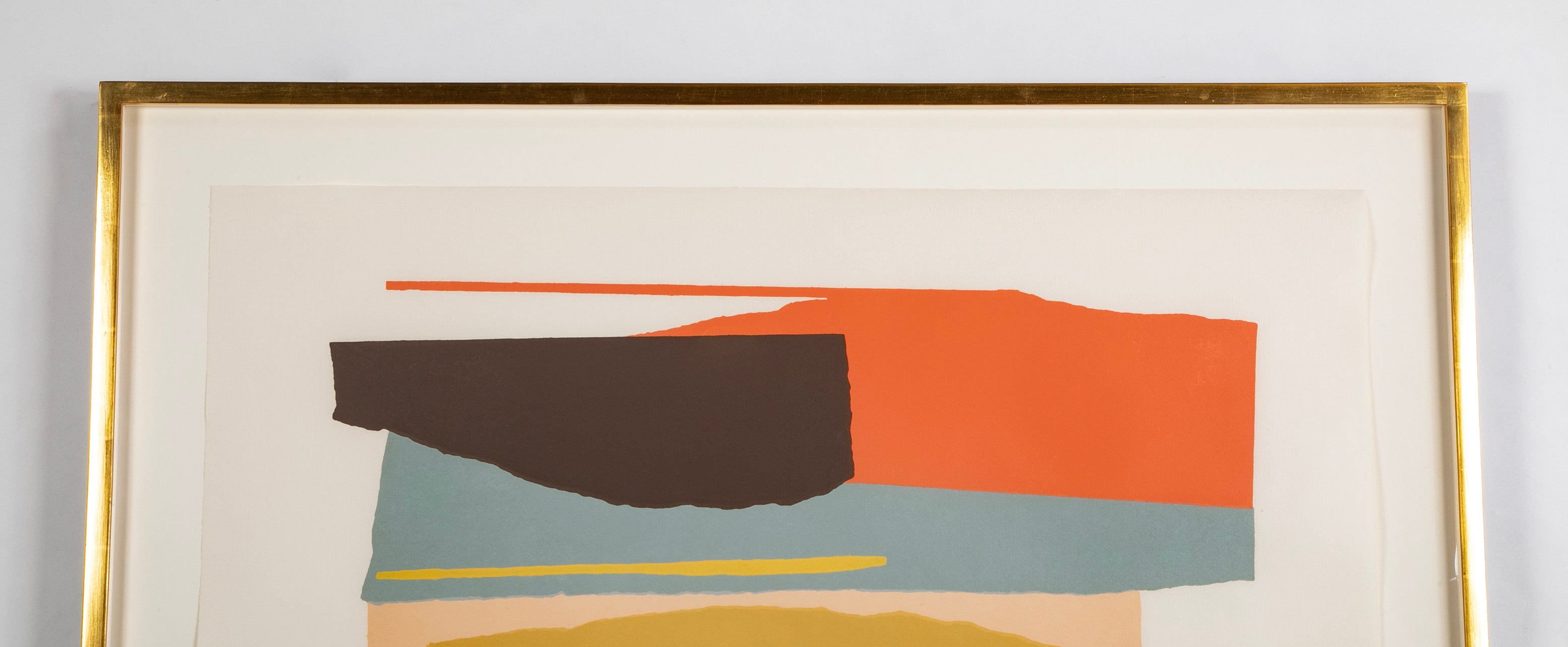 "Niagara Series 1" Screenprint in Colors by Larry Zox