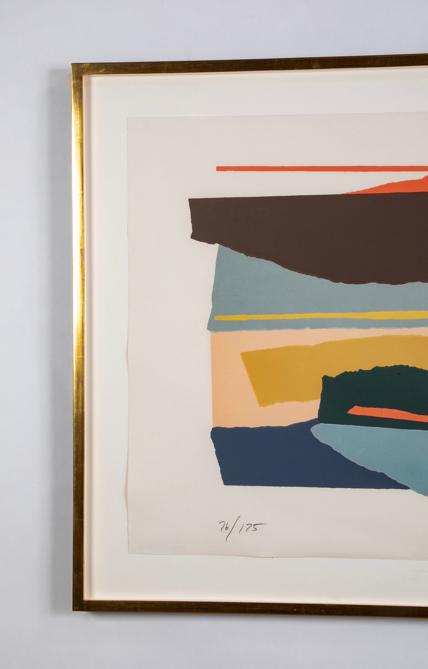 "Niagara Series 1" Screenprint in Colors by Larry Zox