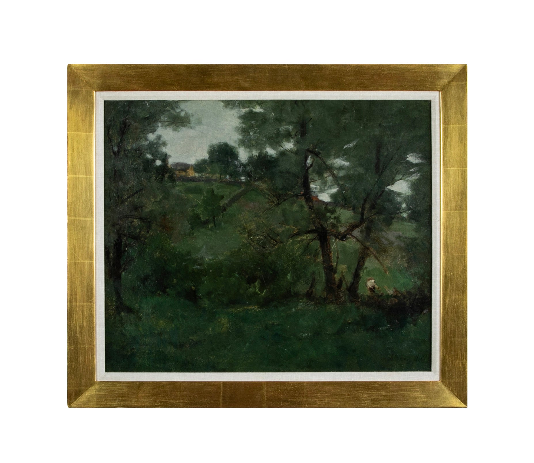 "Farm Scene" Oil on Canvas by American Artist Julian Alden Weir