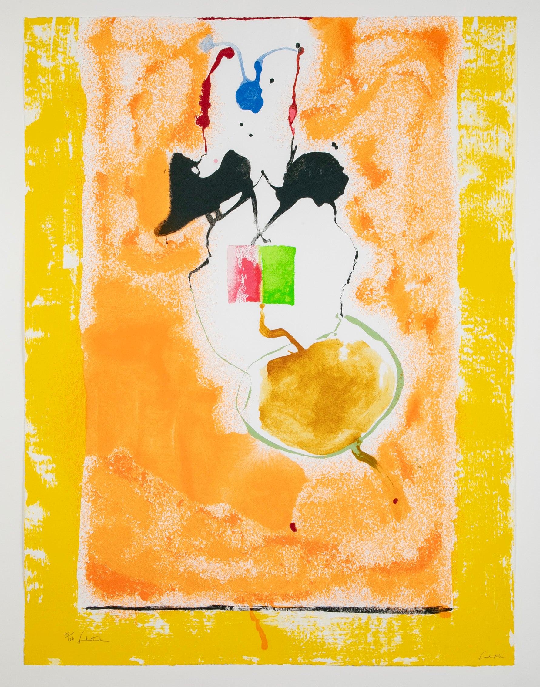 "Solar Imp" Screenprint in Colors by Helen Frankenthaler