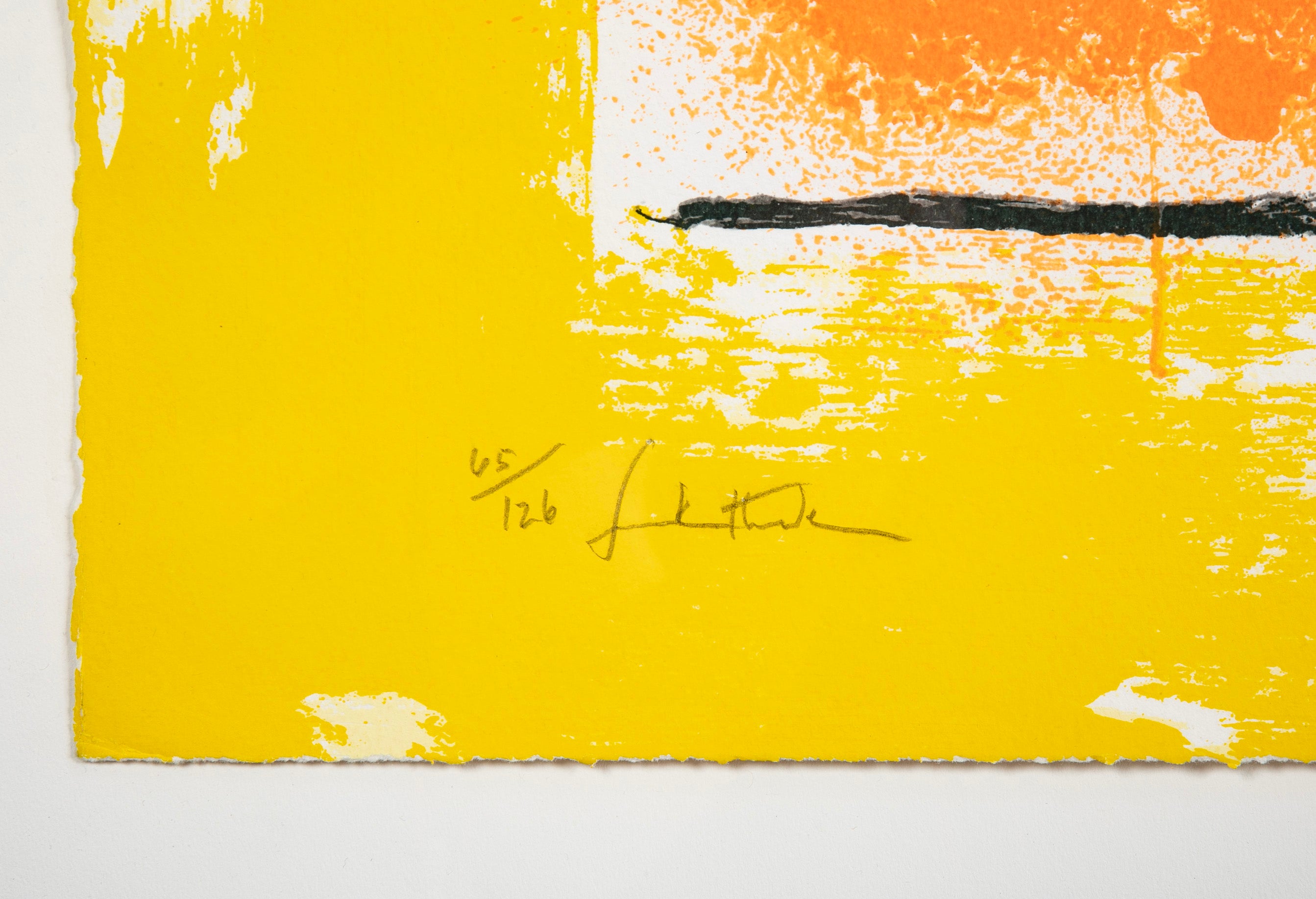 "Solar Imp" Screenprint in Colors by Helen Frankenthaler