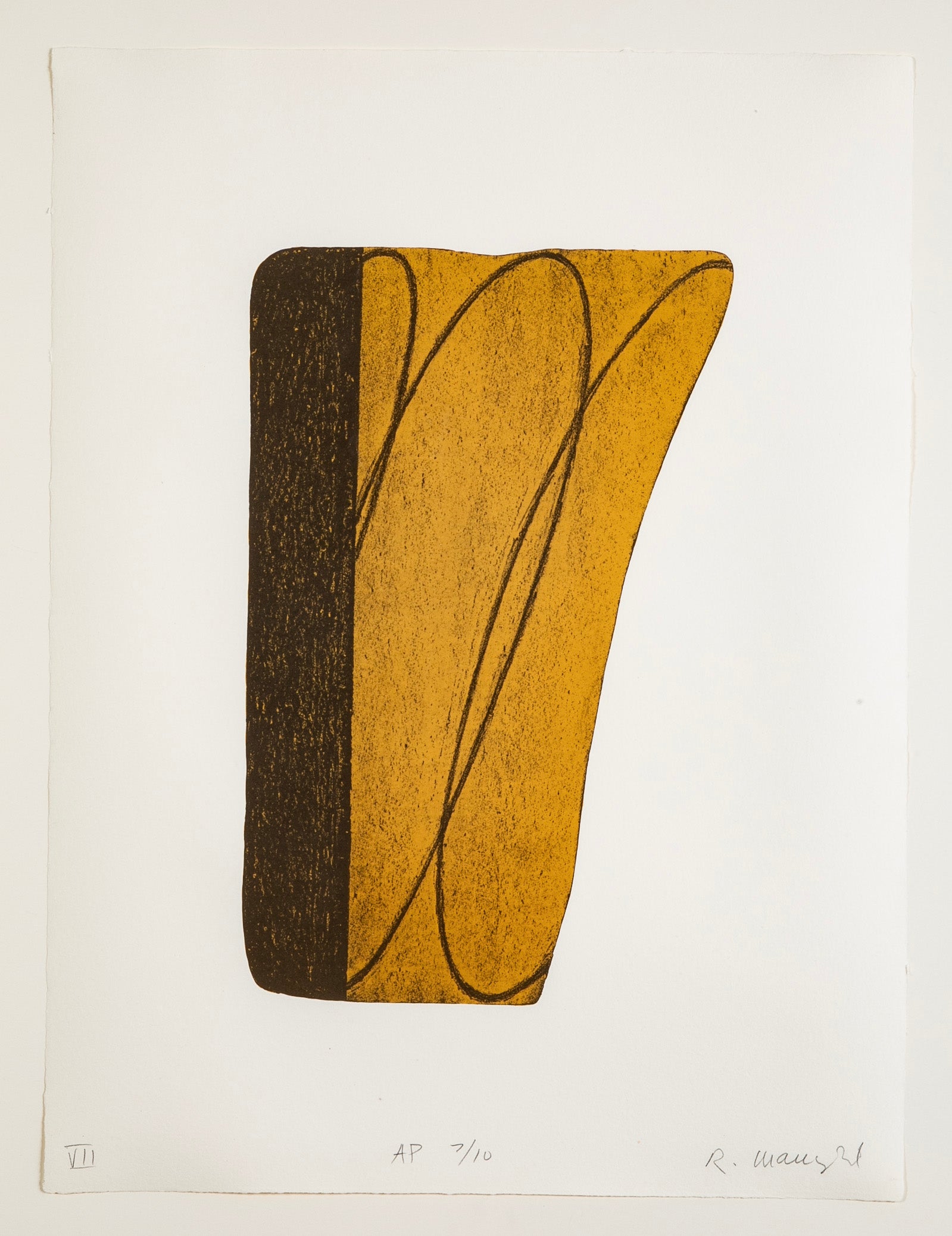 7 Lithographs in Colors "Fragment I - VII" by Robert Mangold