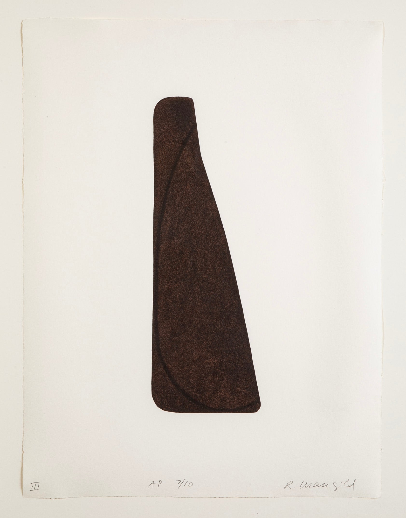 7 Lithographs in Colors "Fragment I - VII" by Robert Mangold