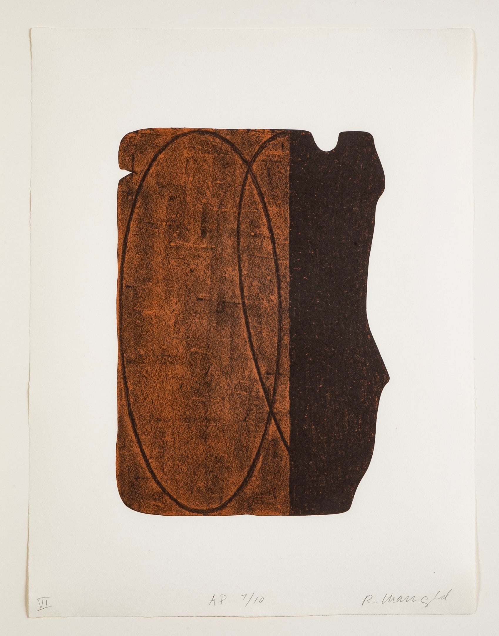 7 Lithographs in Colors "Fragment I - VII" by Robert Mangold