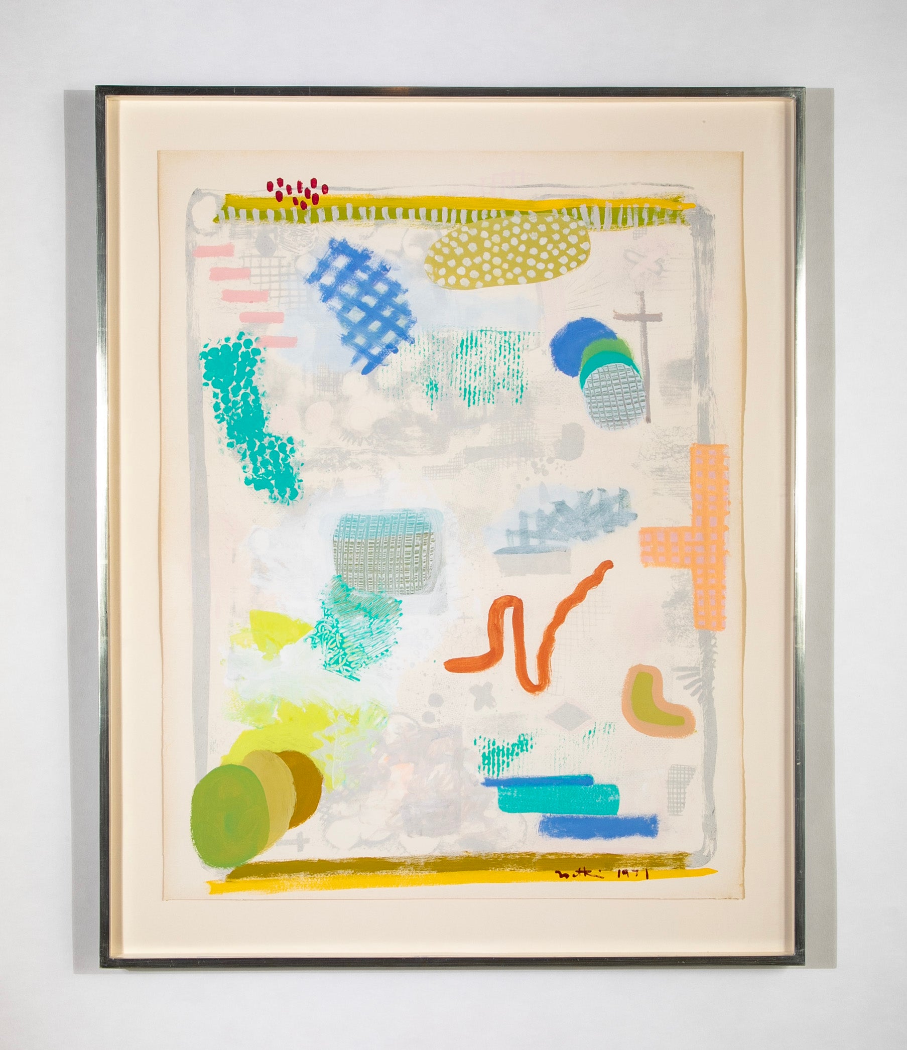 Robert Natkin Untitled Mixed Media on Paper