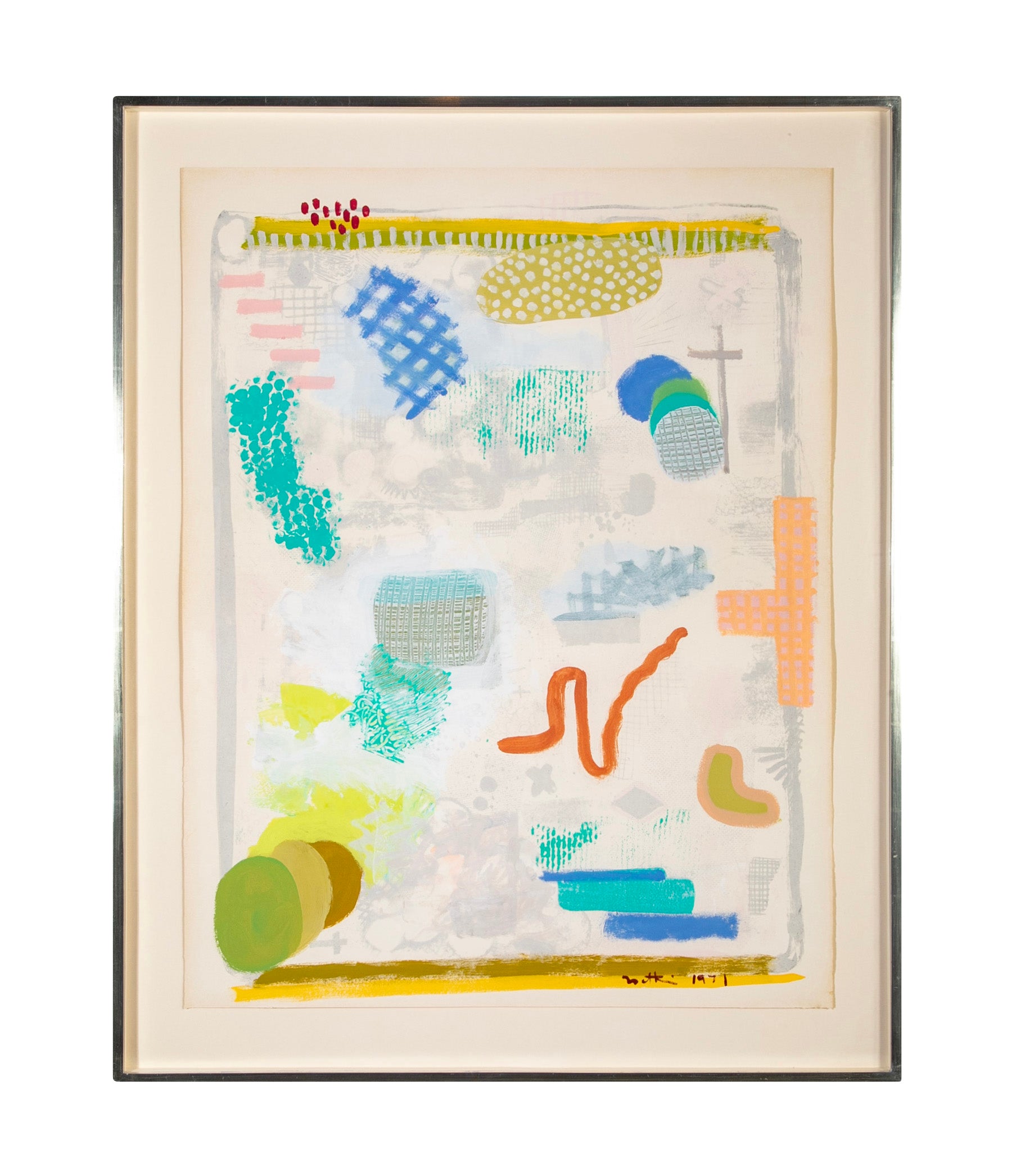 Robert Natkin Untitled Mixed Media on Paper