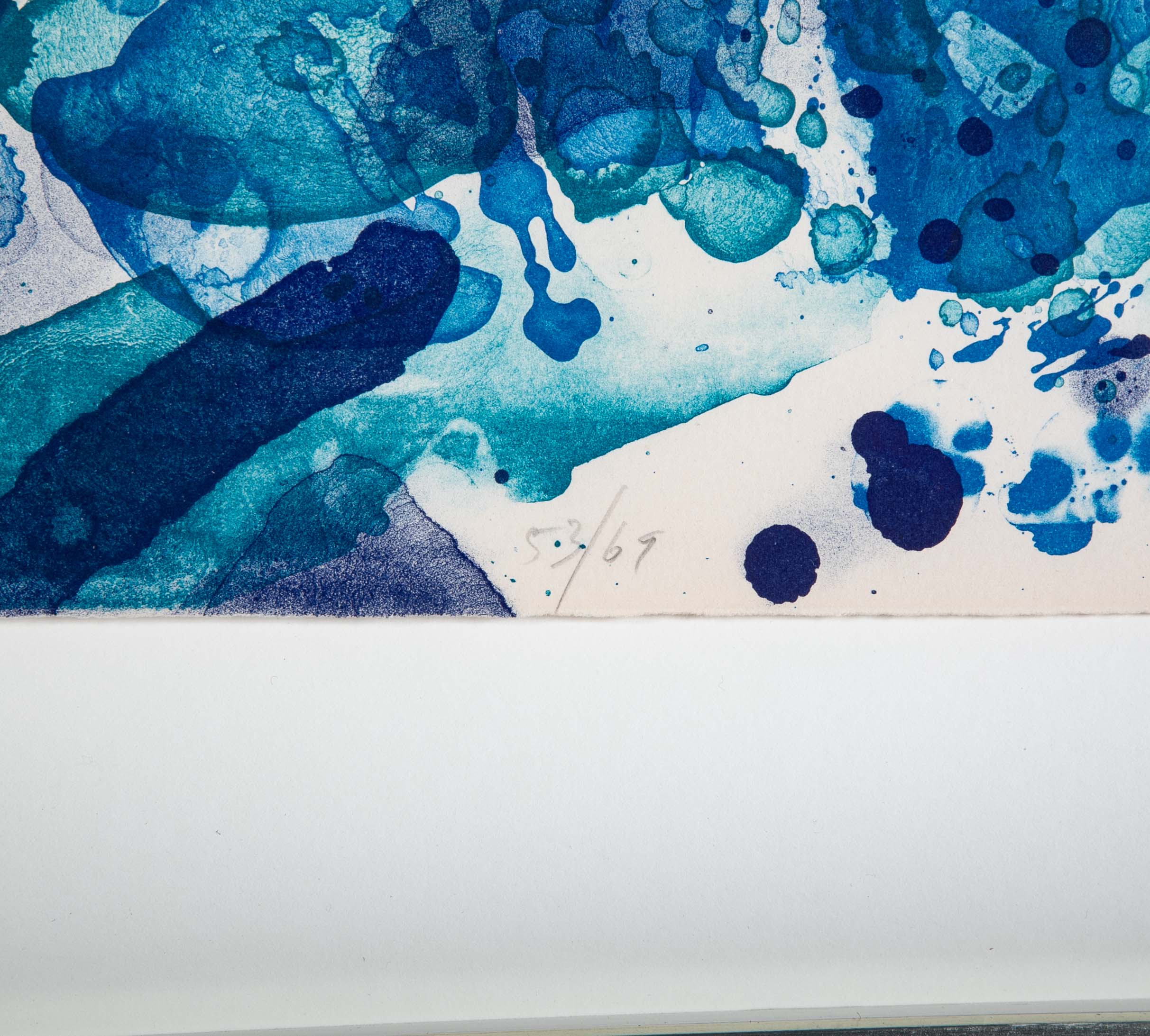 "White Bone" (SF119) Lithograph in Colors by Sam Francis
