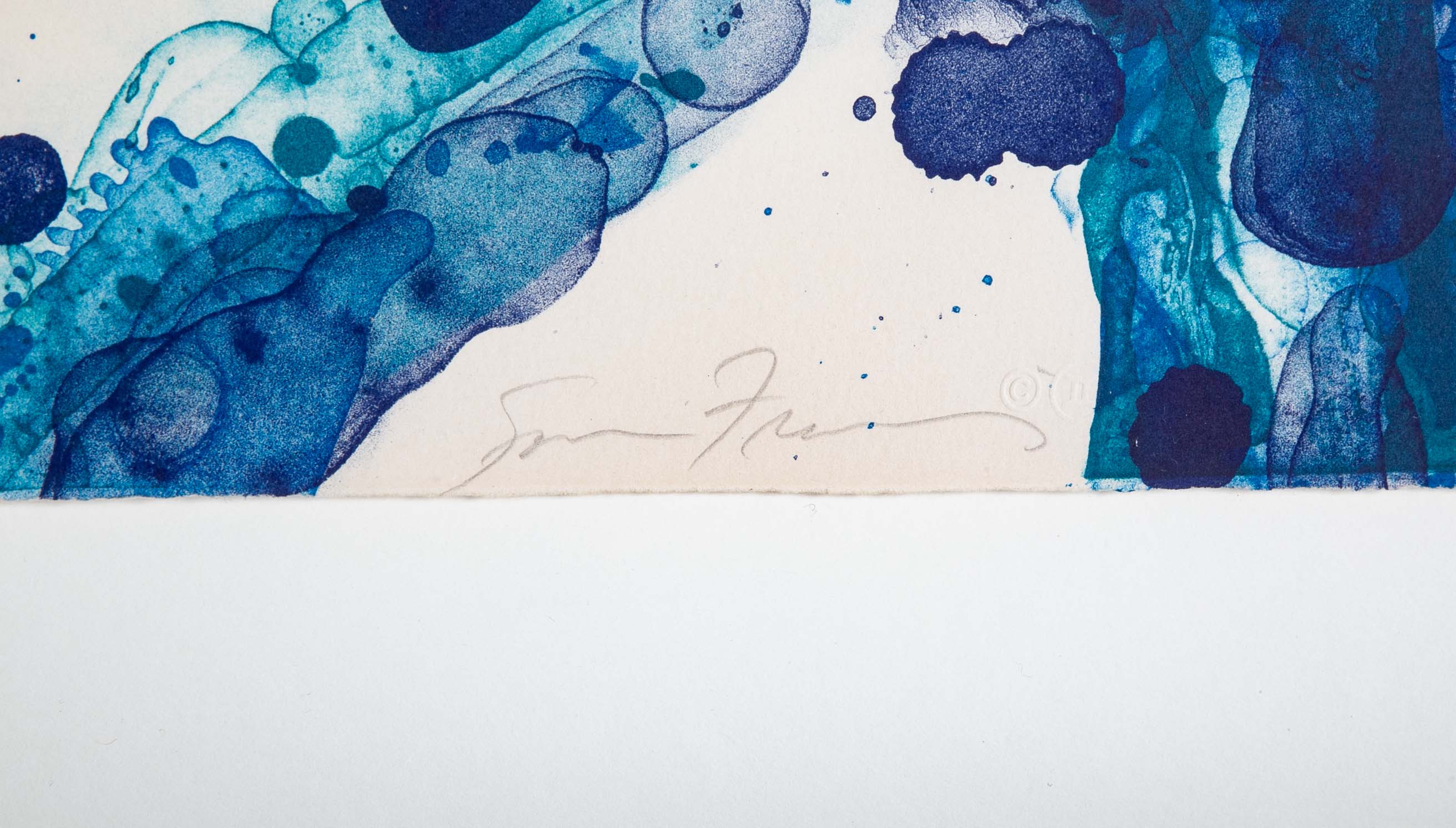 "White Bone" (SF119) Lithograph in Colors by Sam Francis