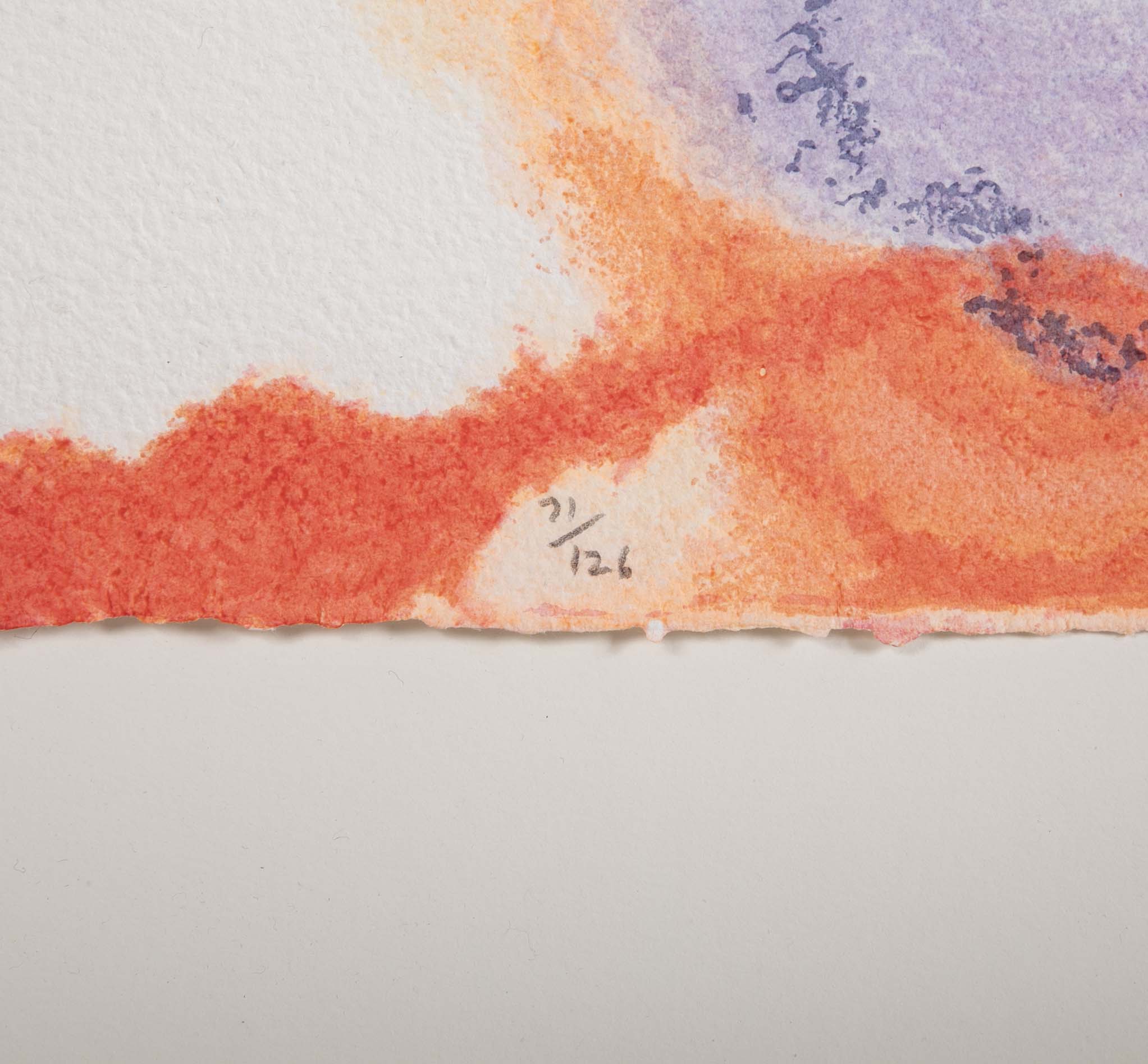 "Beginnings" Screenprint in Colors by American Abstract Artist Helen Frankenthaler