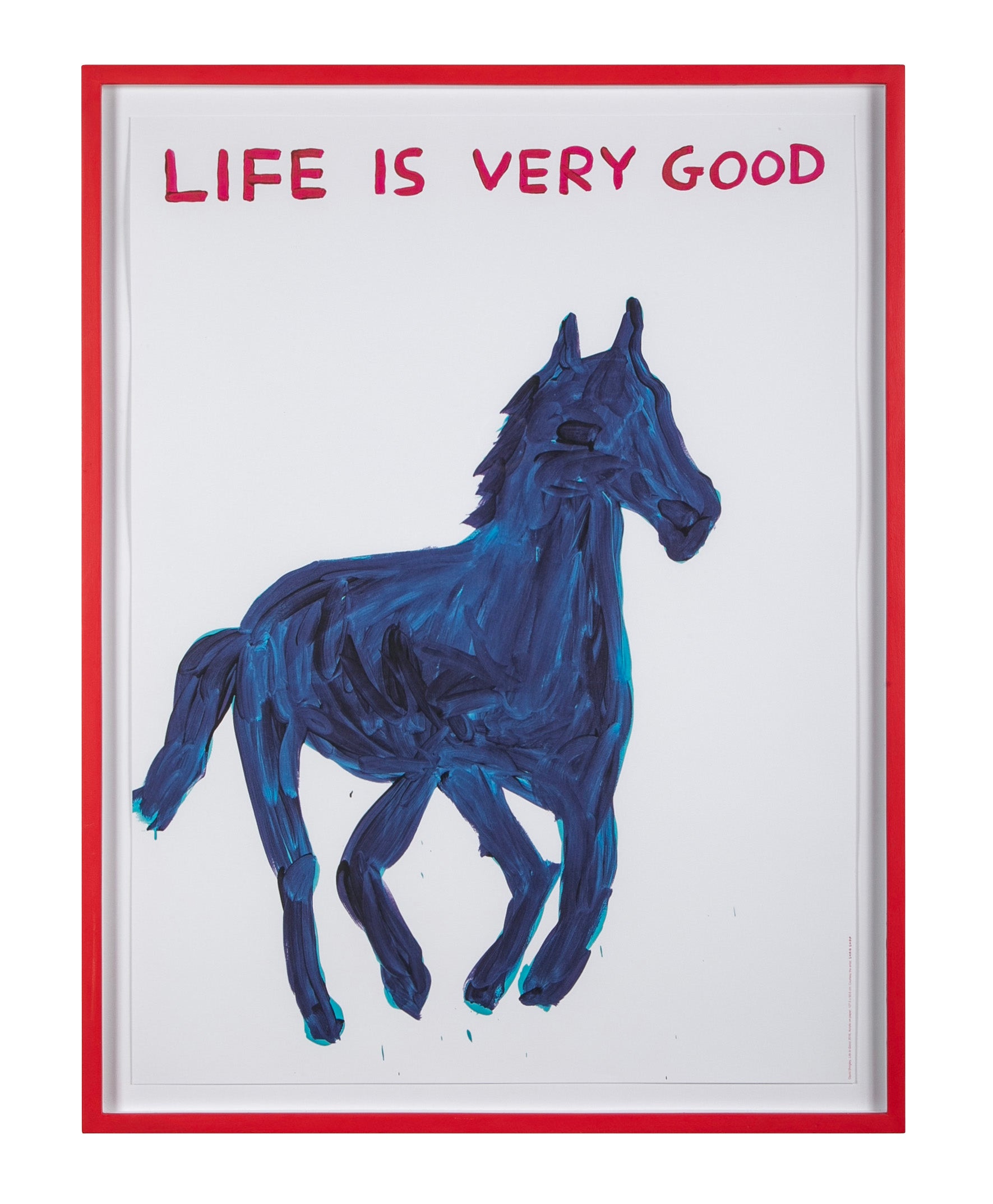 David Shrigley (b.1968) Print of Blue Horse