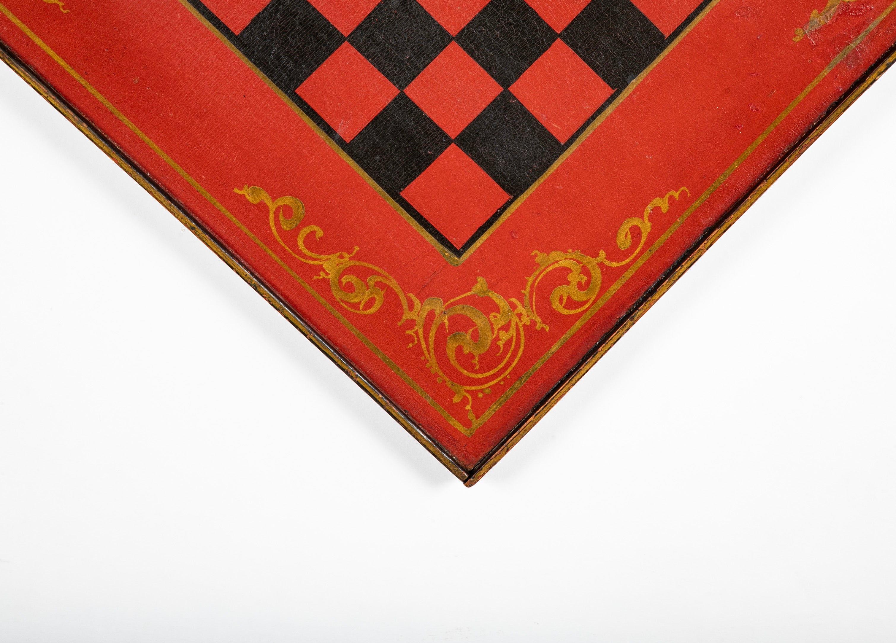 Late 19th Century American Black & Red Checkerboard