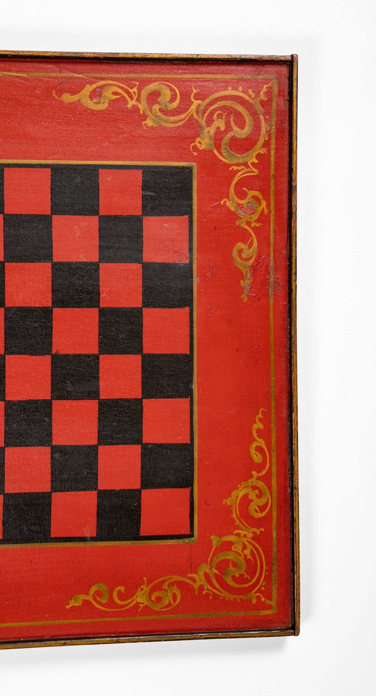 Late 19th Century American Black & Red Checkerboard