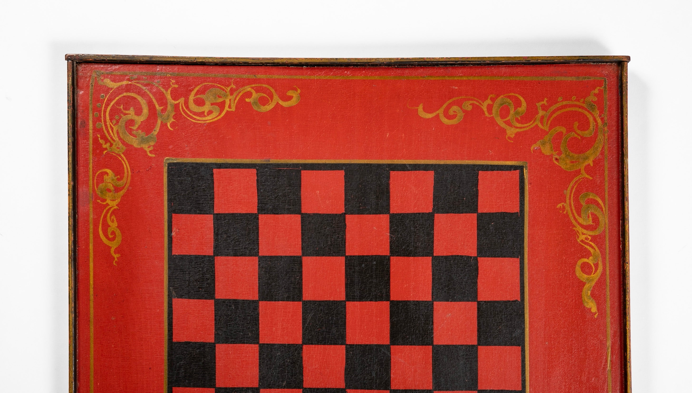 Late 19th Century American Black & Red Checkerboard