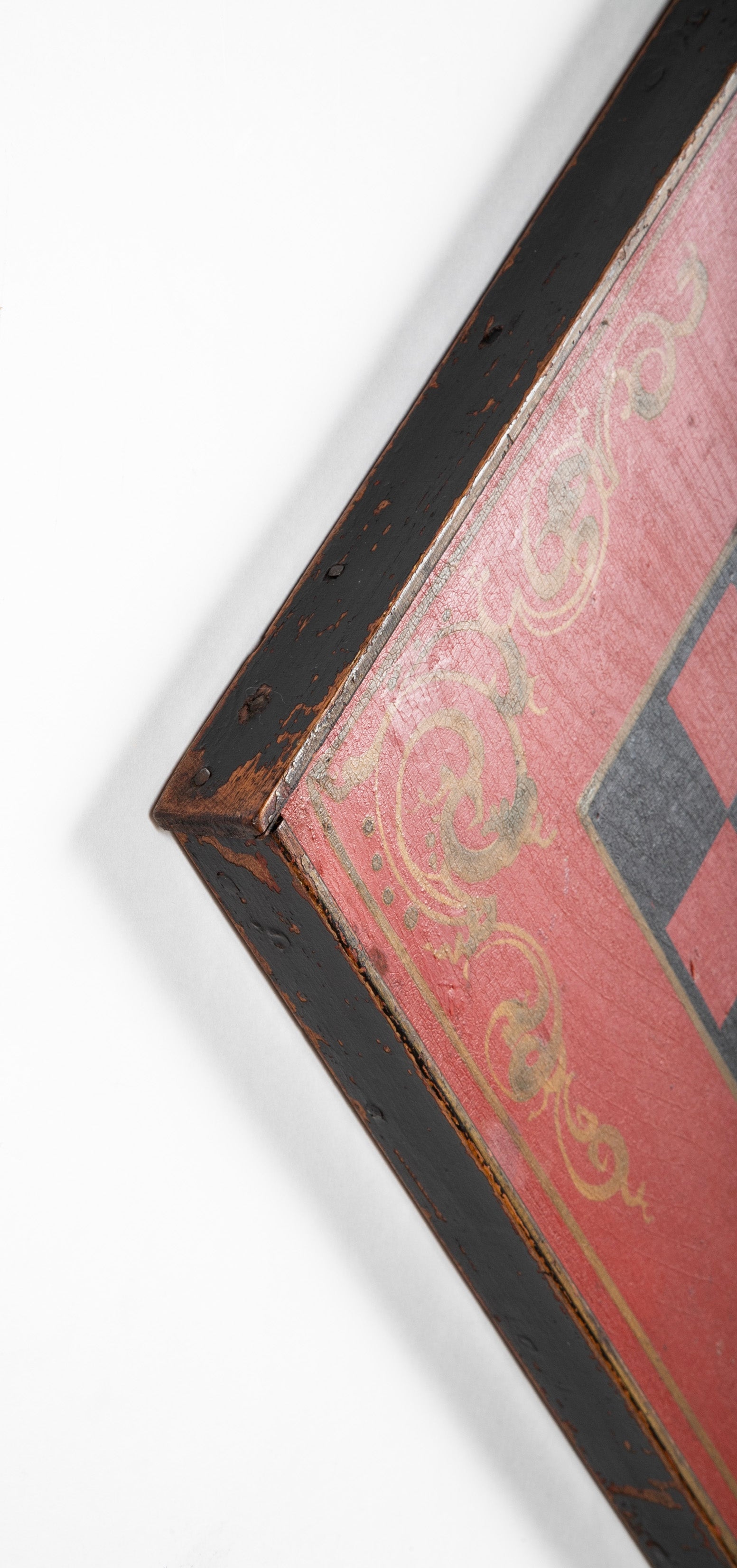 Late 19th Century American Black & Red Checkerboard