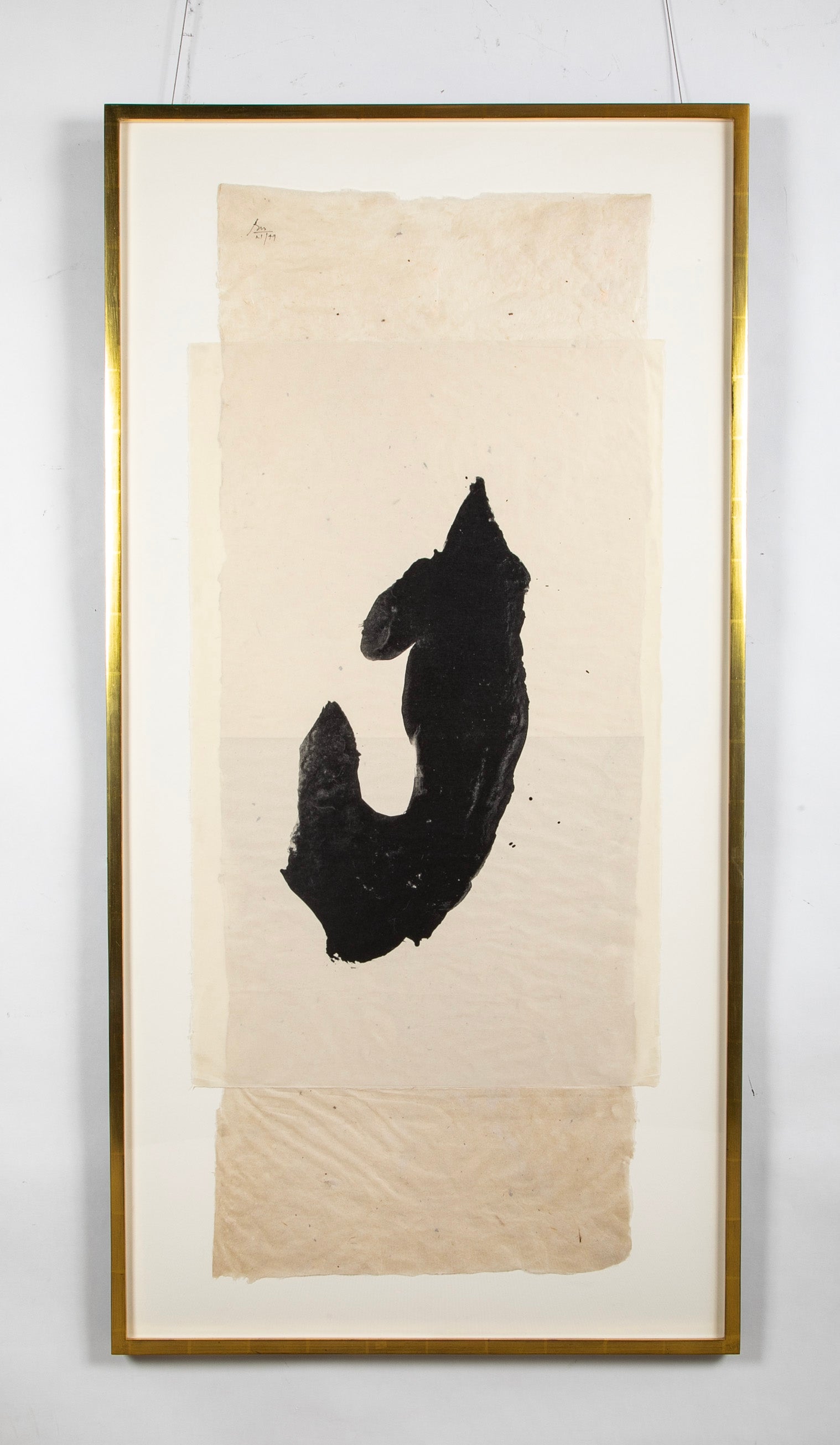 "Samurai II" Lithograph and Chine Applique by Robert Motherwell