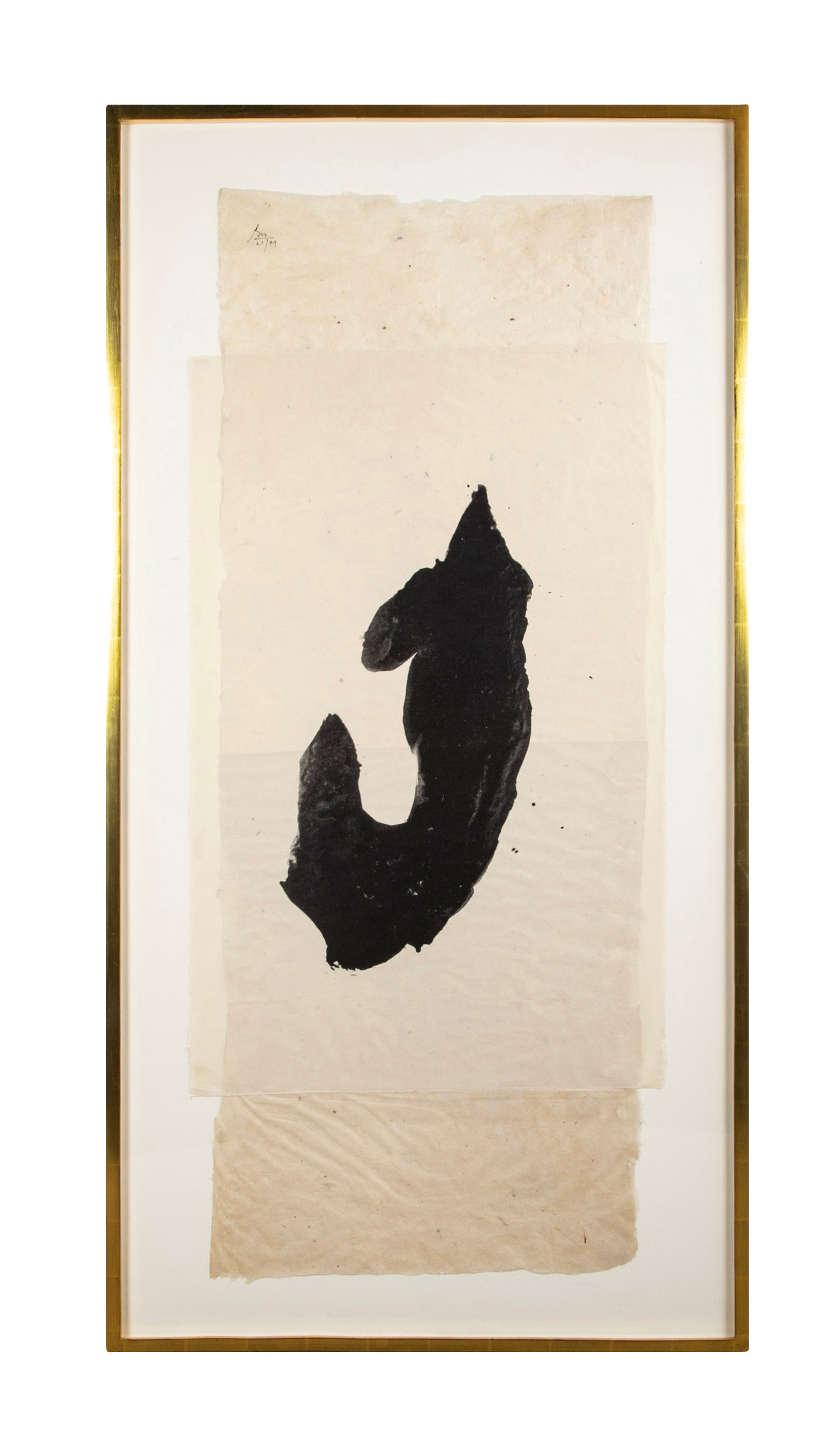 "Samurai II" Lithograph and Chine Applique by Robert Motherwell