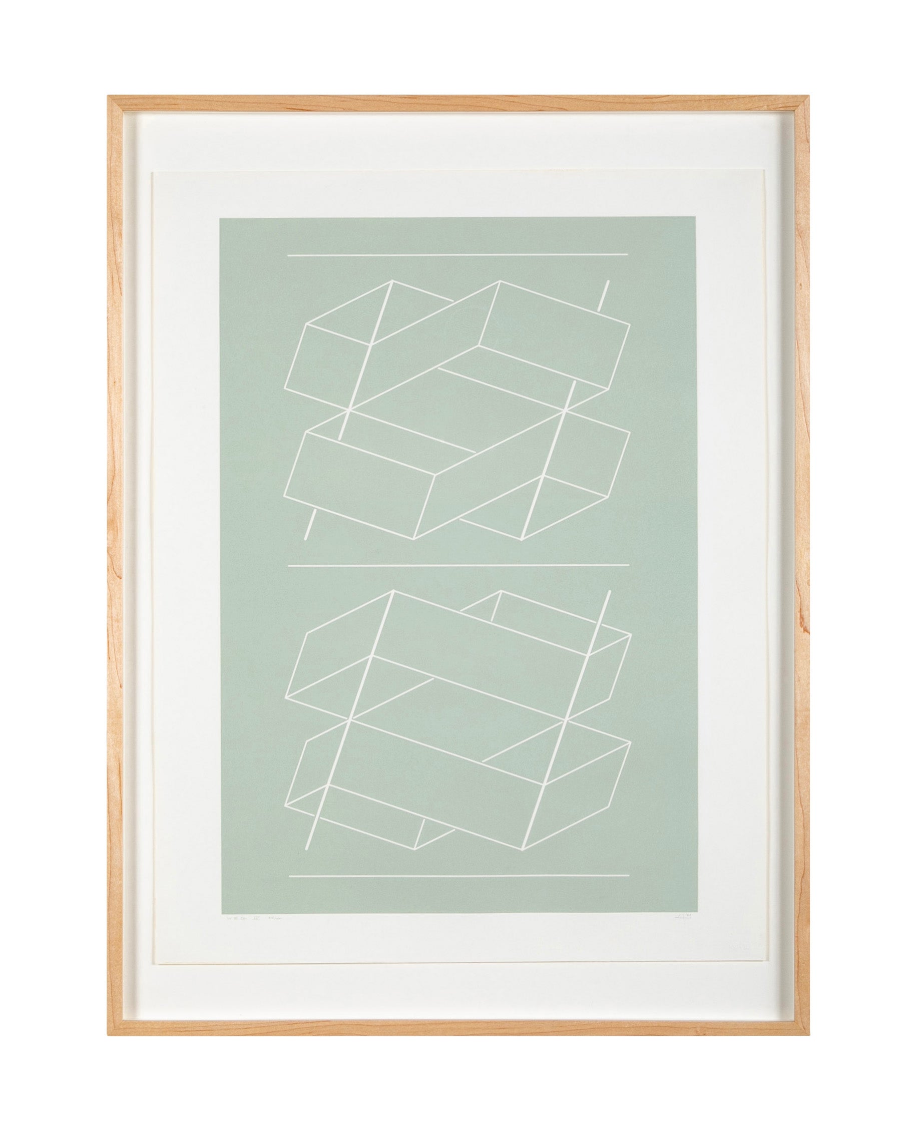 Josef Albers, "White Embossing on Gray IV"