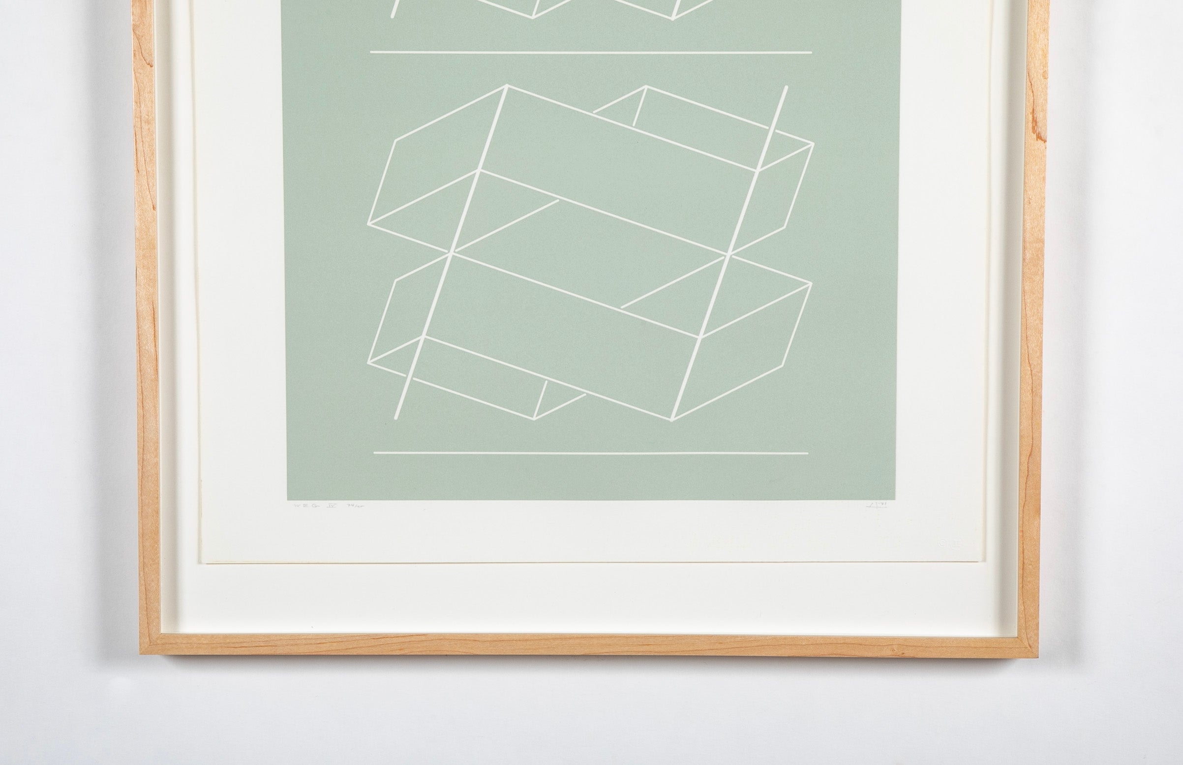 Josef Albers, "White Embossing on Gray IV"