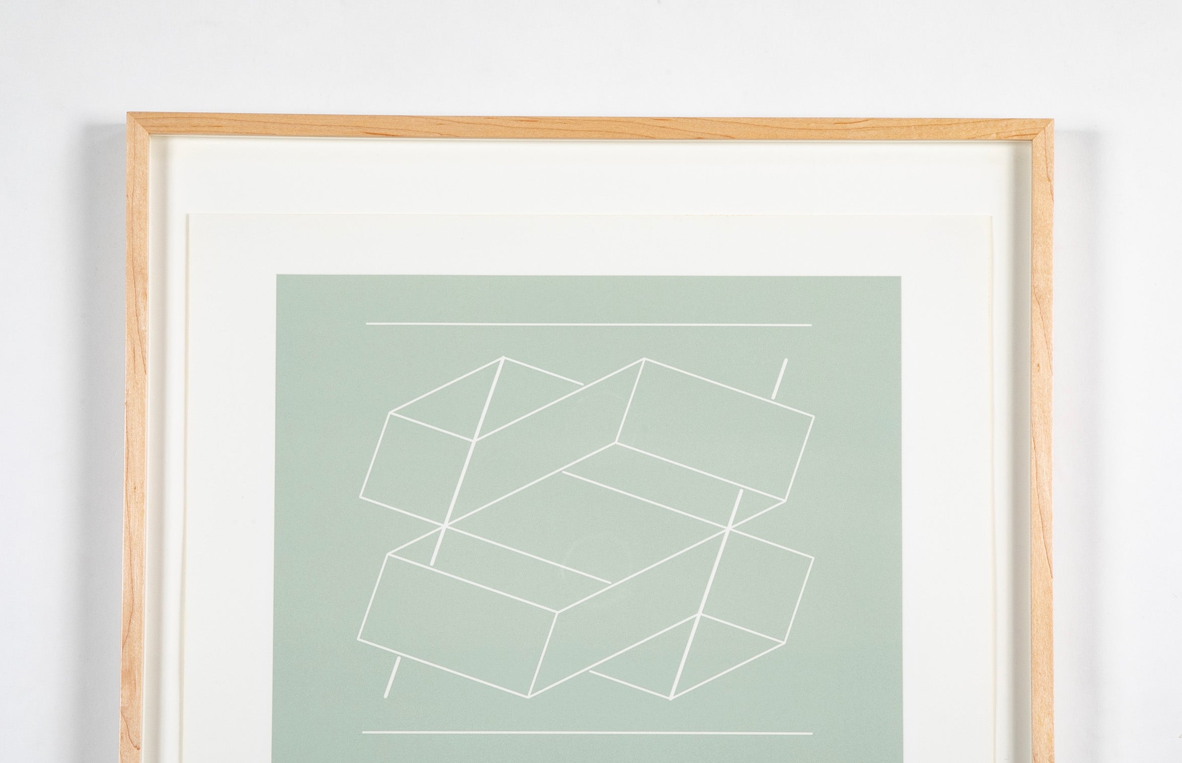 Josef Albers, "White Embossing on Gray IV"