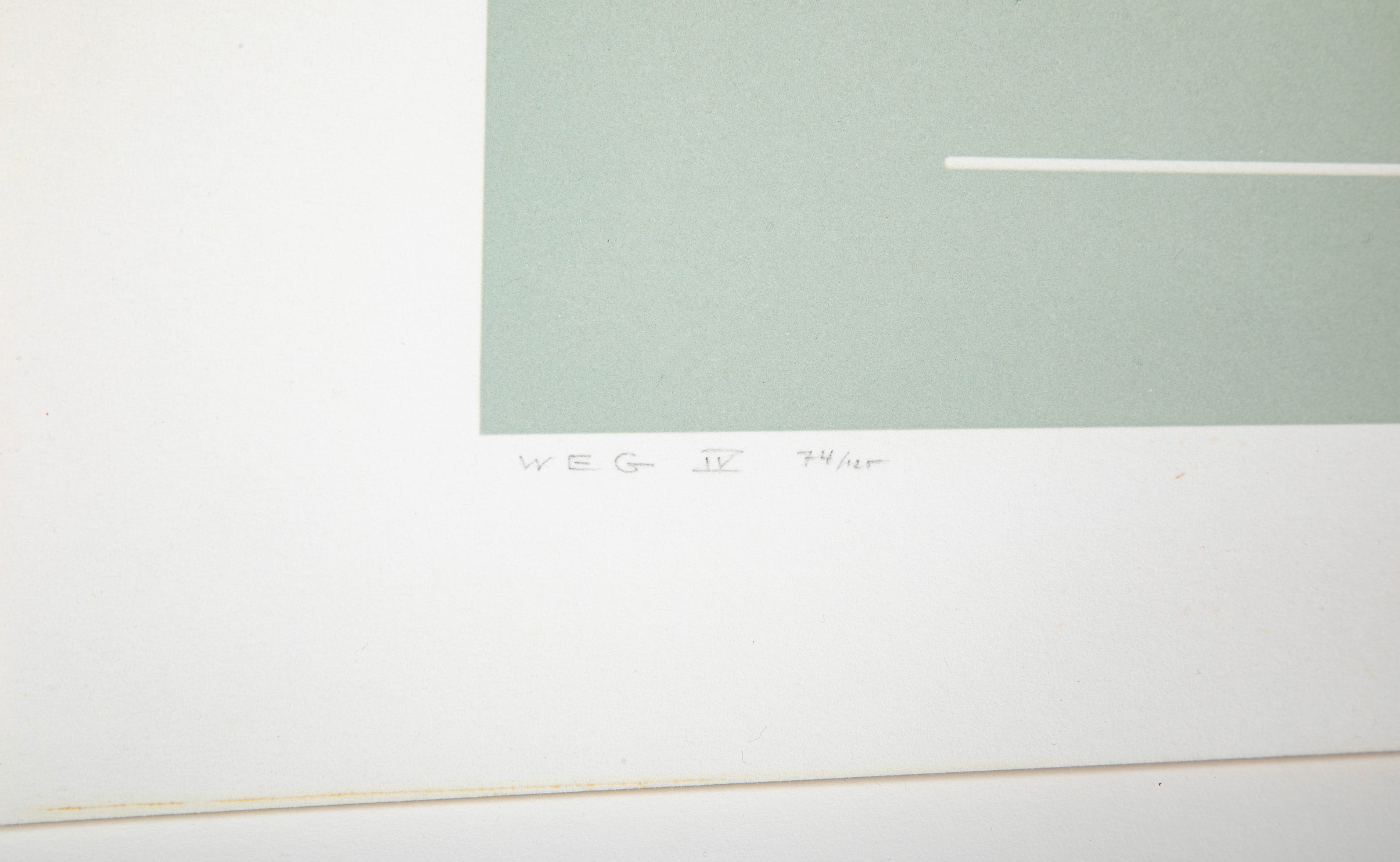 Josef Albers, "White Embossing on Gray IV"